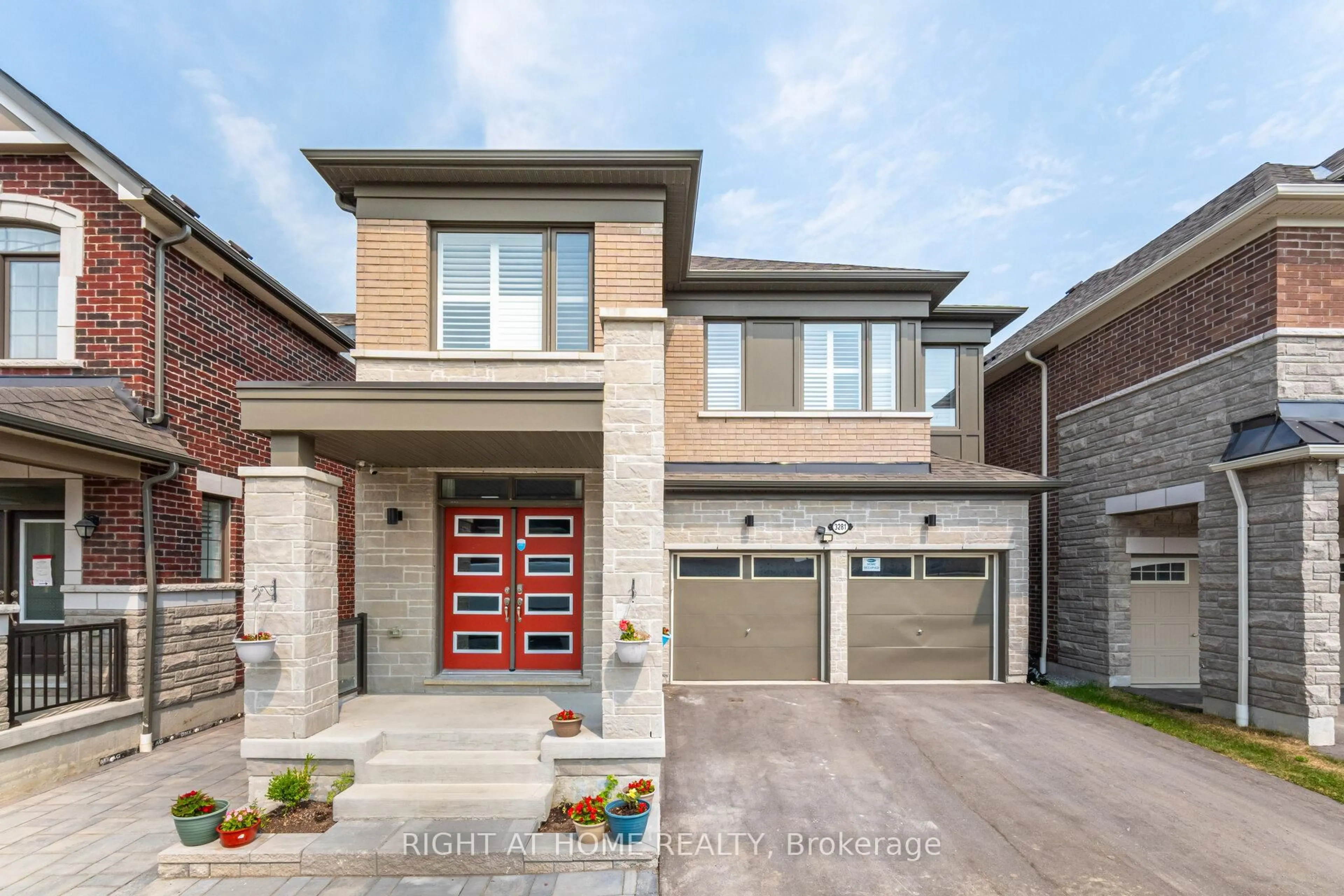 Home with brick exterior material, street for 3281 Turnstone Blvd, Pickering Ontario L1X 0M9