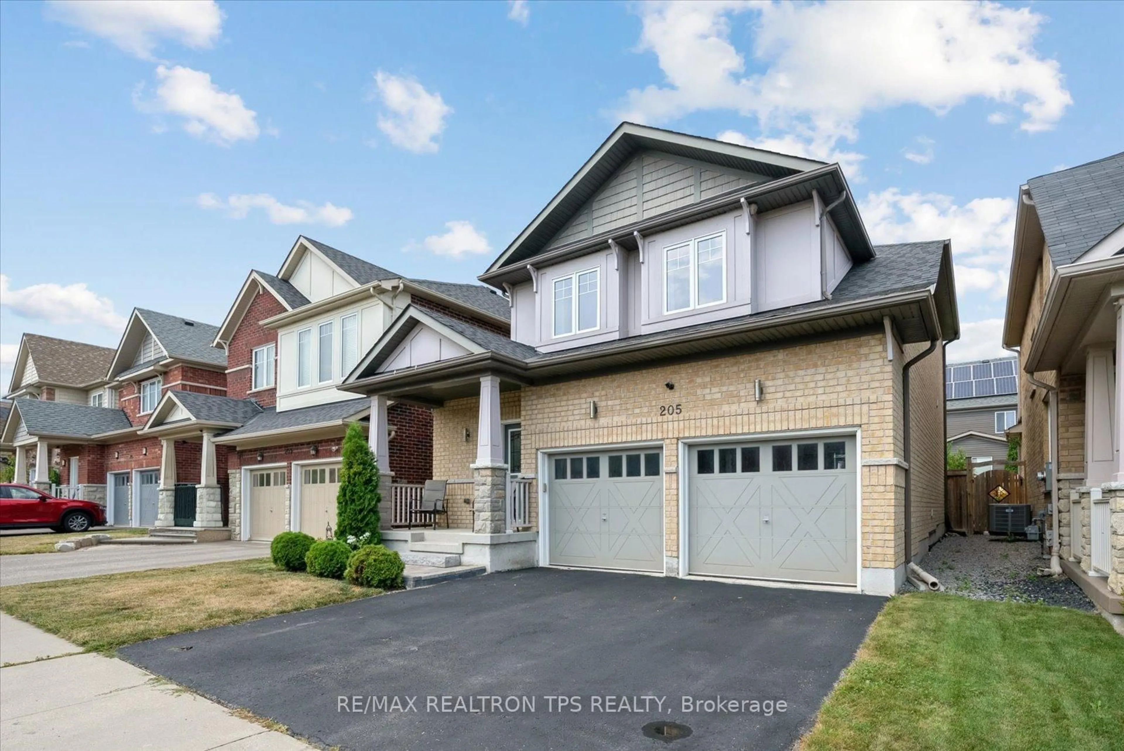Home with vinyl exterior material, street for 205 Blackwell Cres, Oshawa Ontario L1L 0C9
