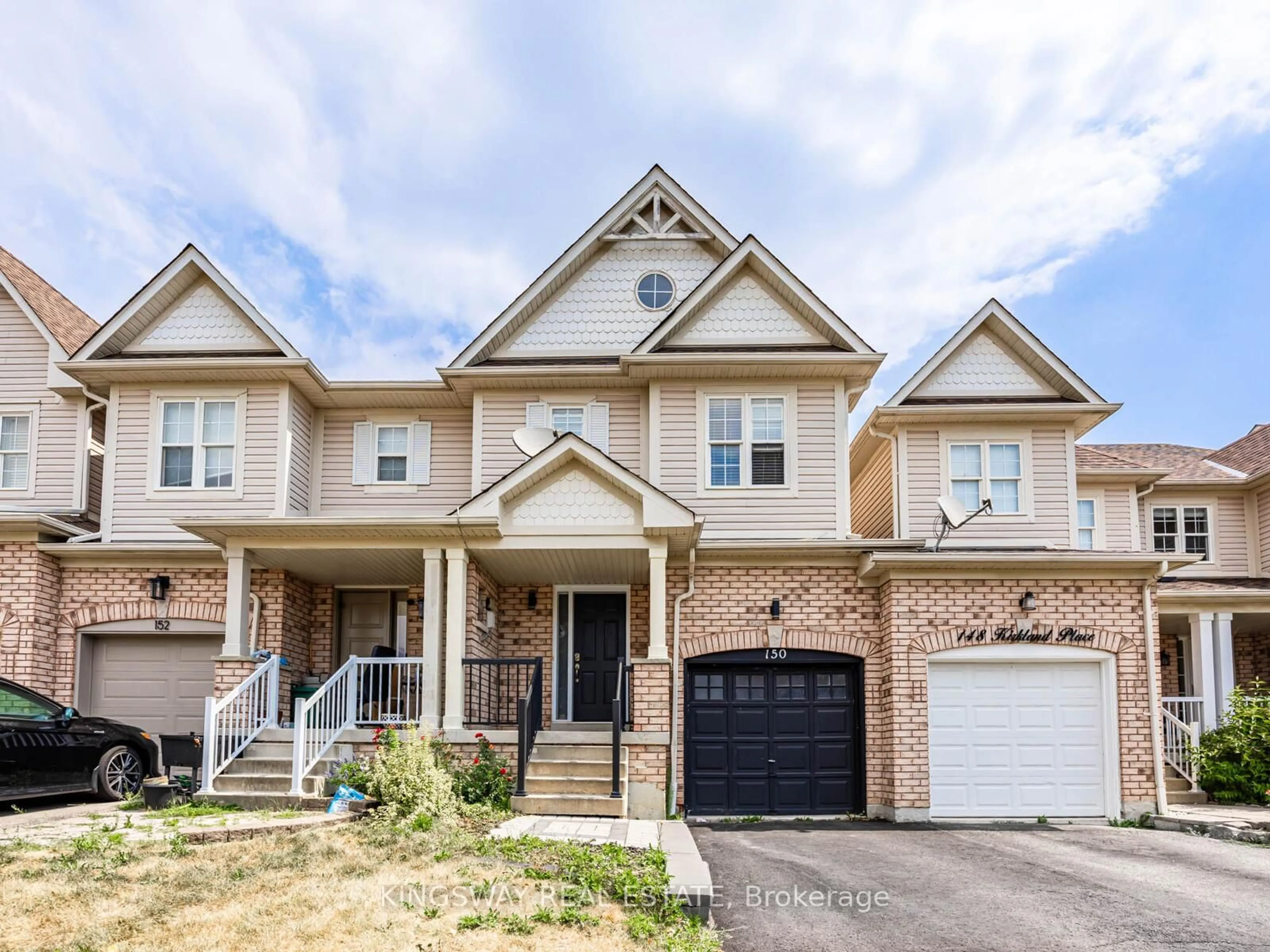 Home with brick exterior material, street for 150 Kirkland Pl, Whitby Ontario L1P 1X2
