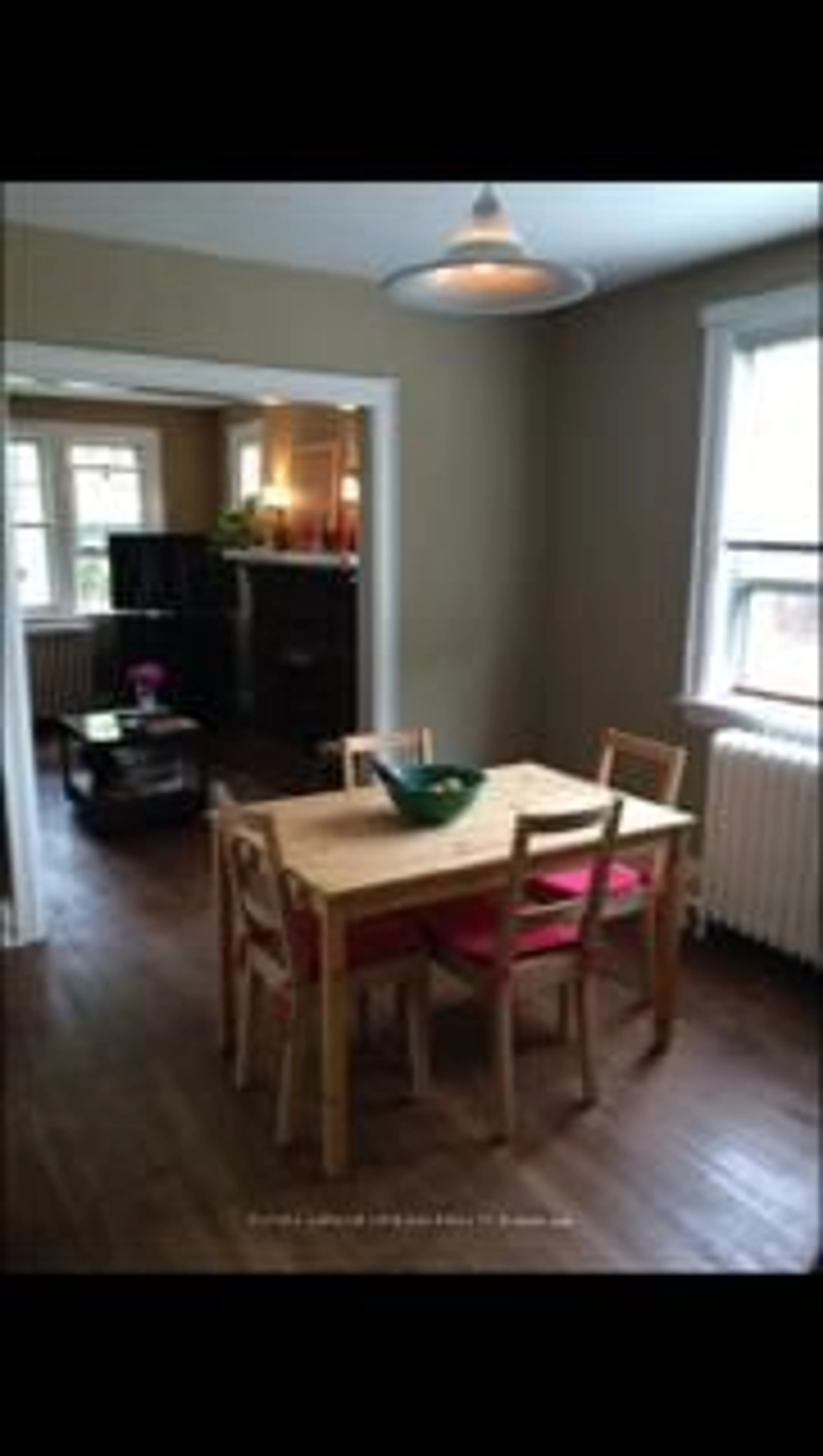 Dining room, wood/laminate floor for 18 Edgewood Ave, Toronto Ontario M4L 3E6