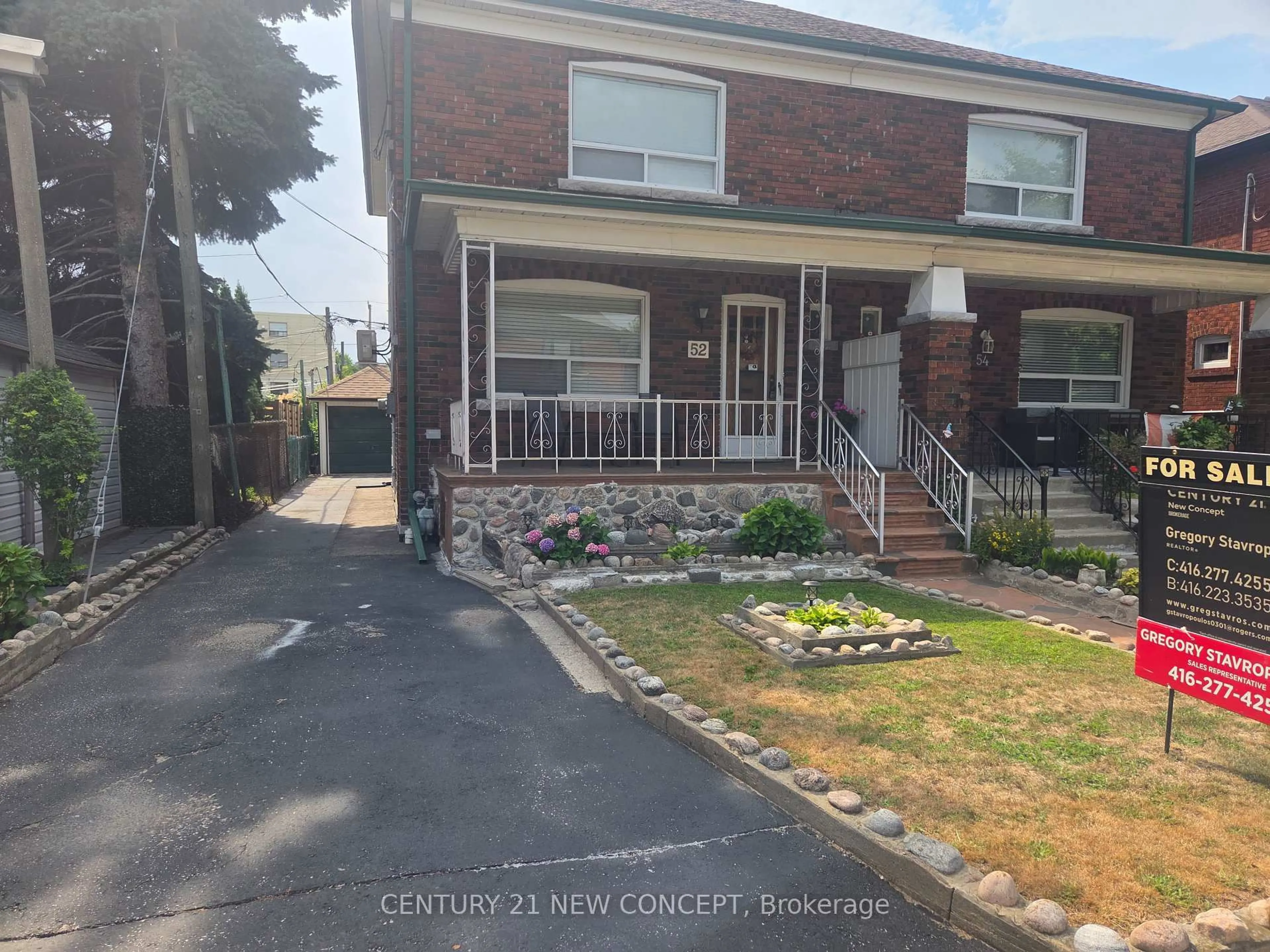 Home with brick exterior material, street for 52 Frankdale Ave, Toronto Ontario M4J 4A2