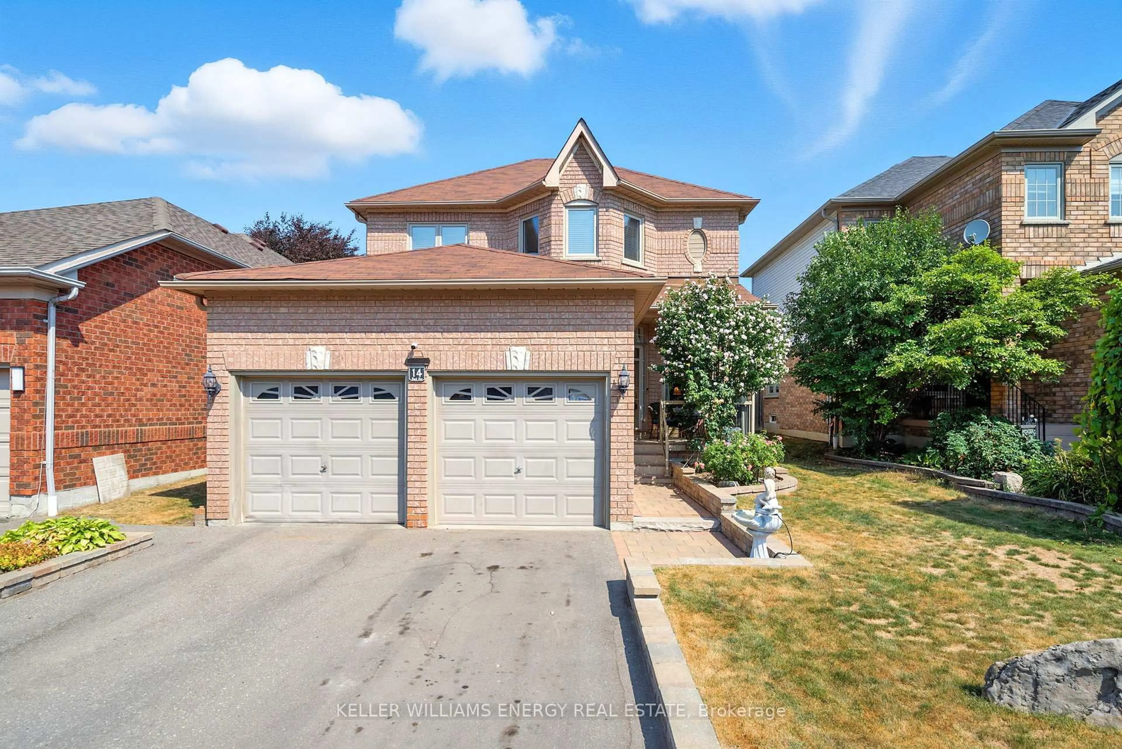 Home with brick exterior material, street for 14 Bach Ave, Whitby Ontario L1R 2M1