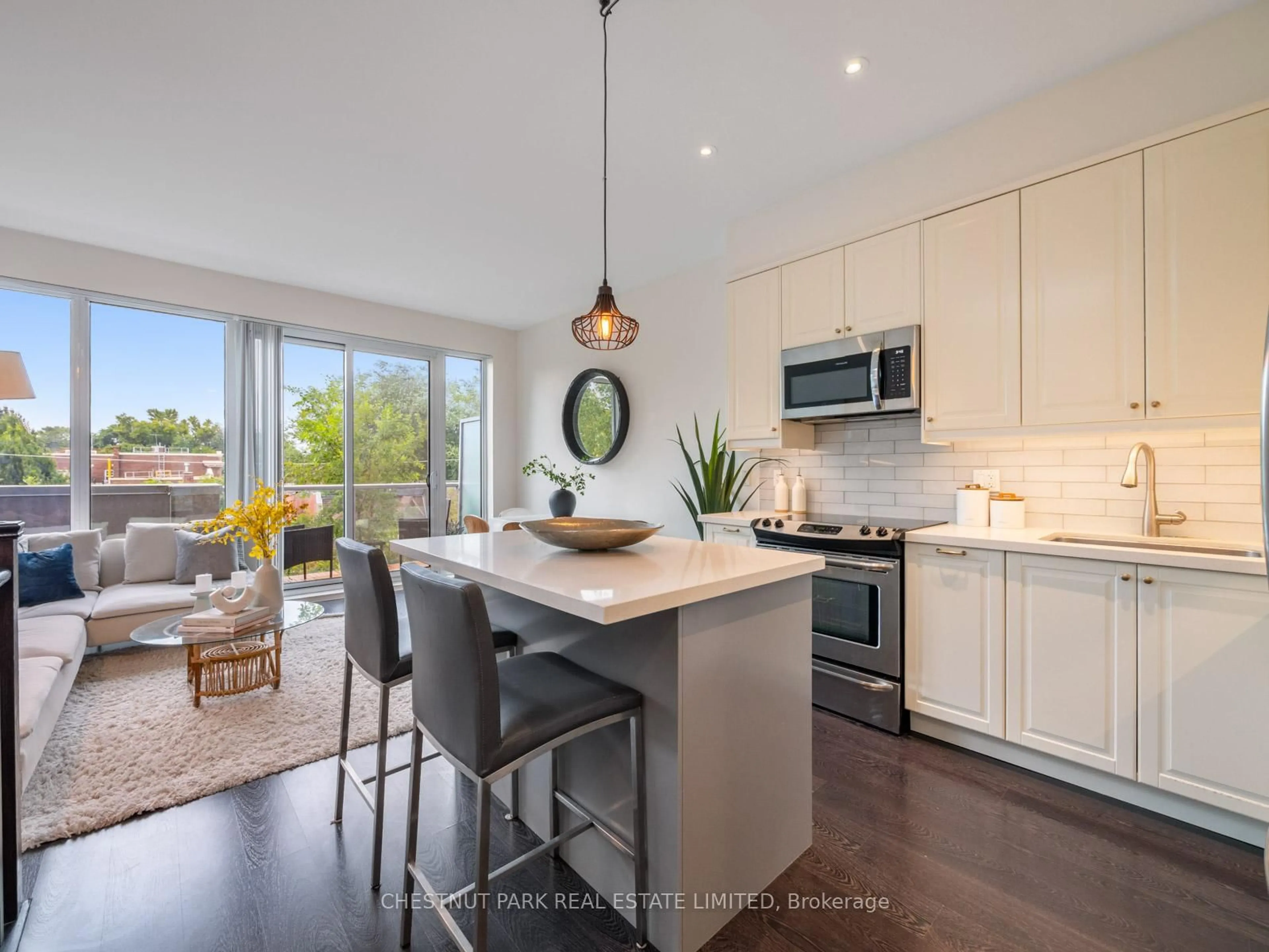 Open concept kitchen, unknown for 46 Boston Ave #3, Toronto Ontario M4M 2T9