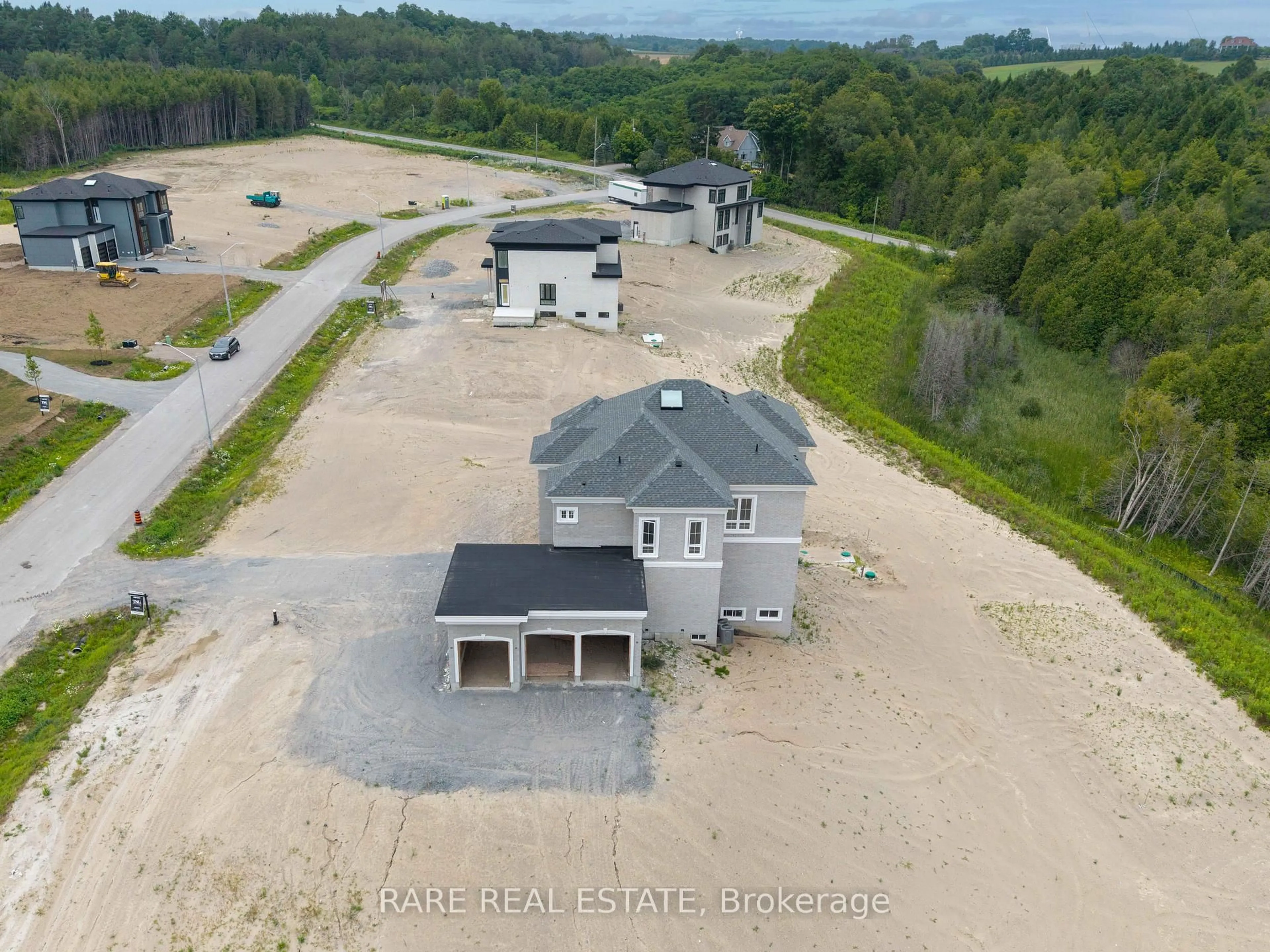 A pic from outside/outdoor area/front of a property/back of a property/a pic from drone, unknown for 9 Openshaw Pl, Clarington Ontario L0A 1J0