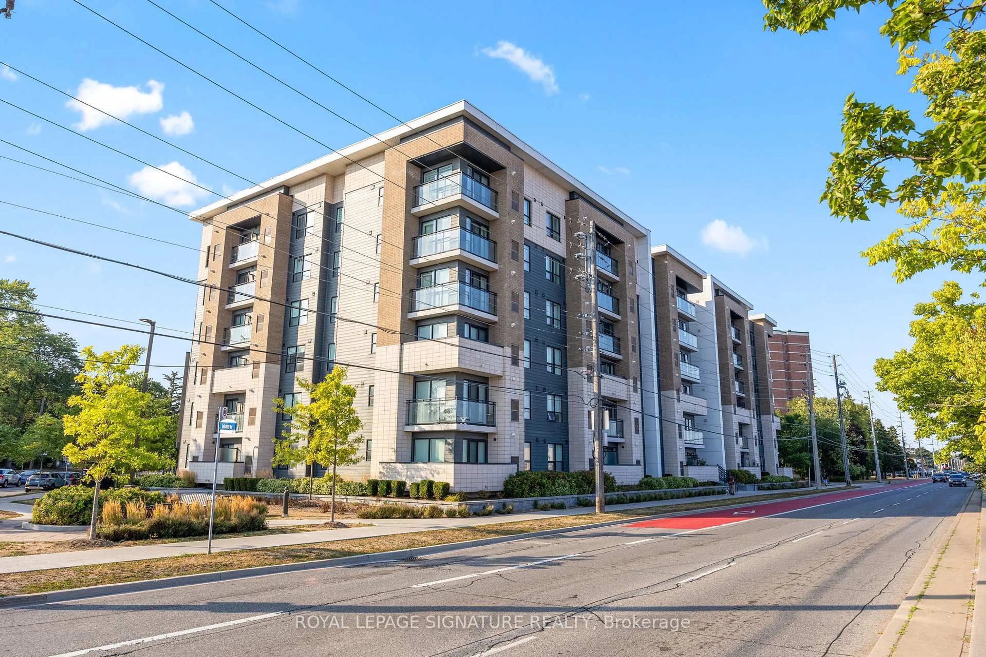 A pic from outside/outdoor area/front of a property/back of a property/a pic from drone, unknown for 1 Falaise Rd #214, Toronto Ontario M1E 0B9