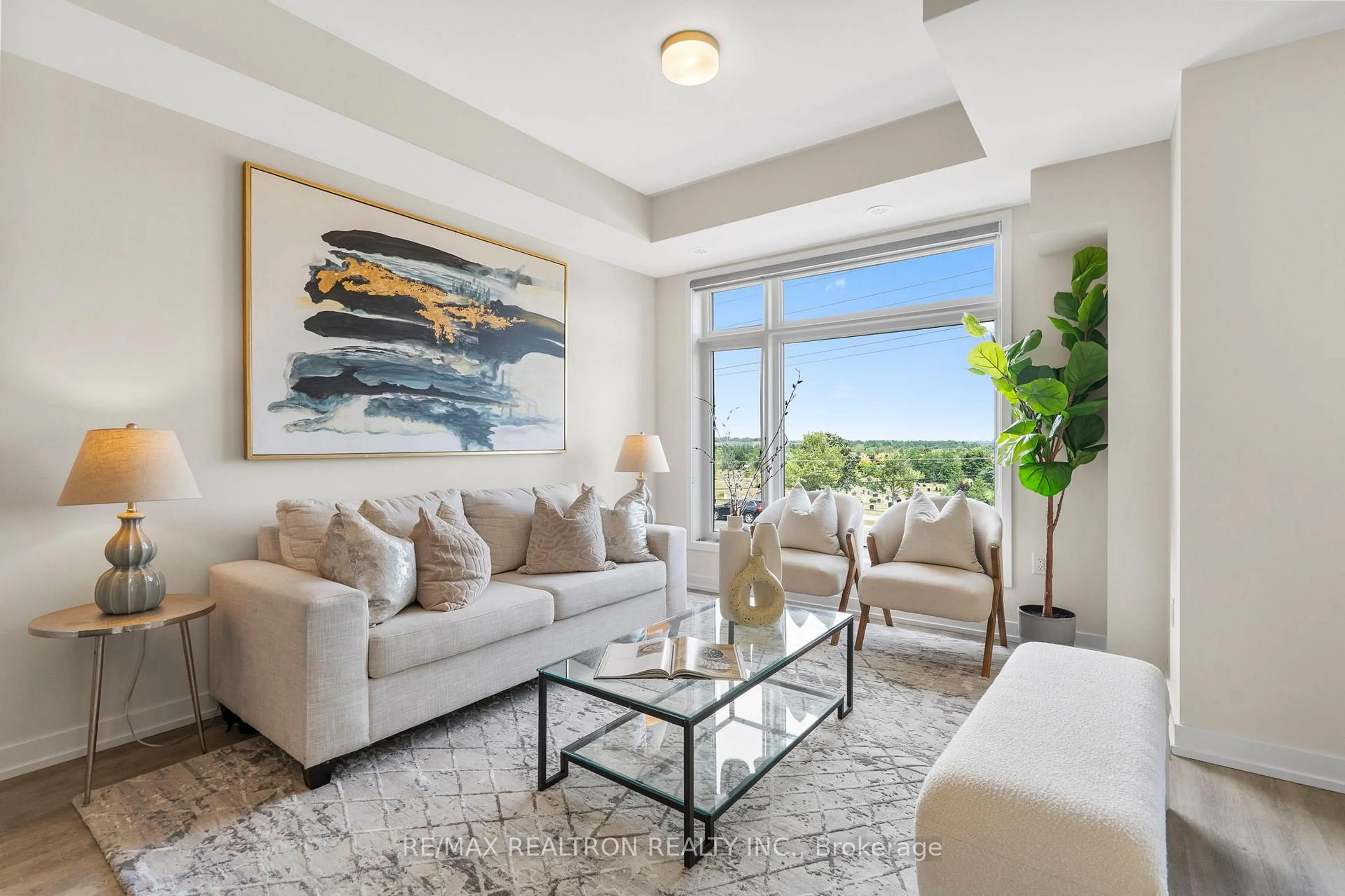Living room with furniture, unknown for 2550 Castlegate Crossing #401, Pickering Ontario L1X 0H6