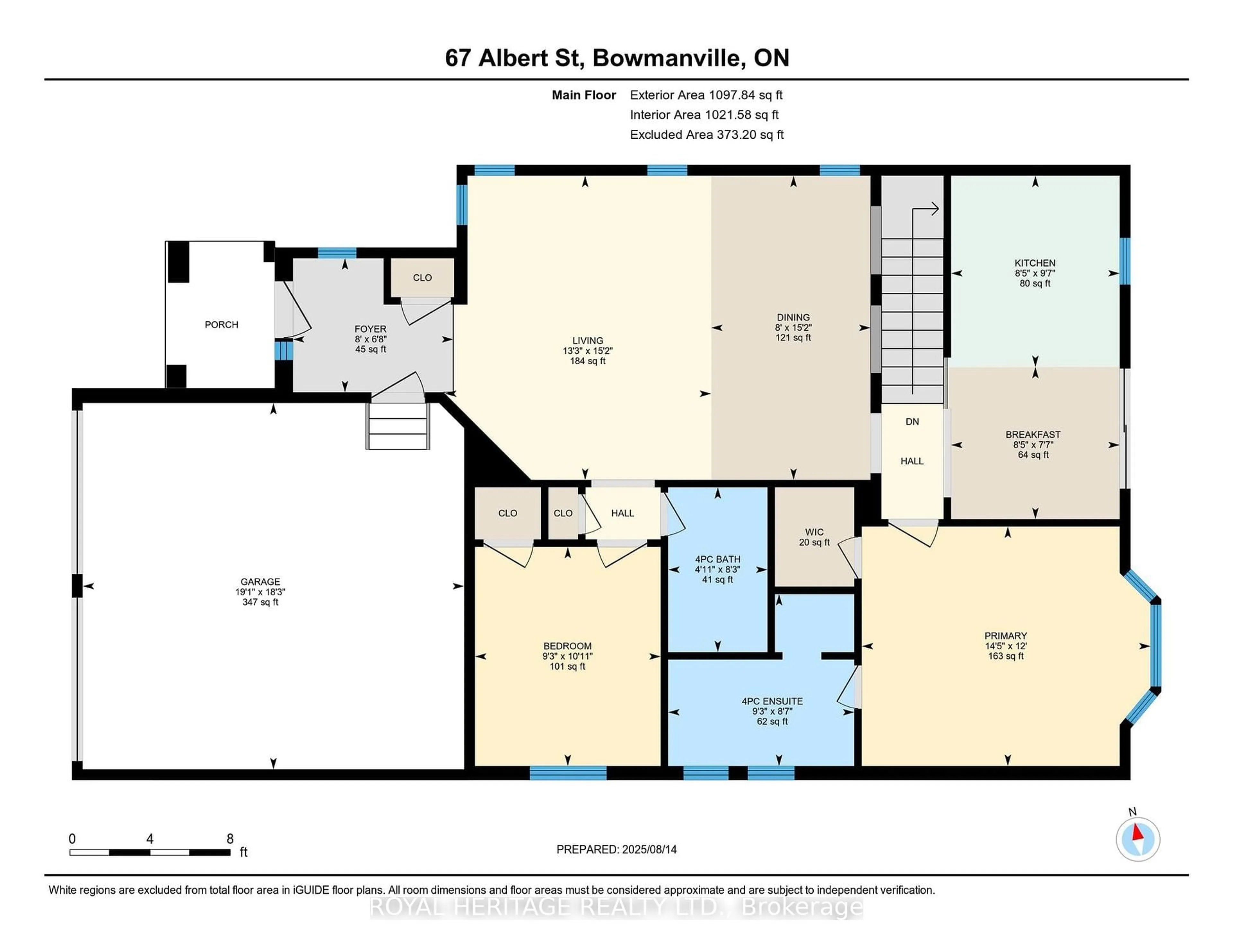Floor plan for 67 Albert St, Clarington Ontario L1C 0A9
