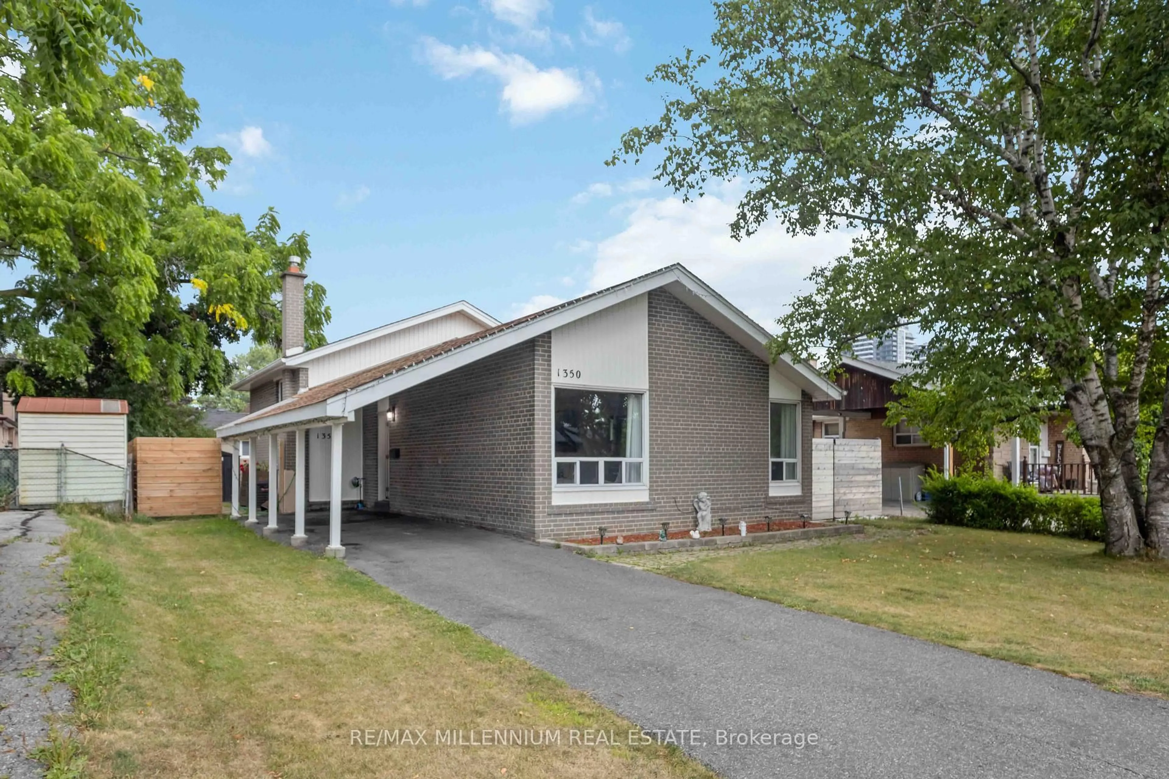 Home with brick exterior material, street for 1350 Tatra Dr, Pickering Ontario L1W 1K6