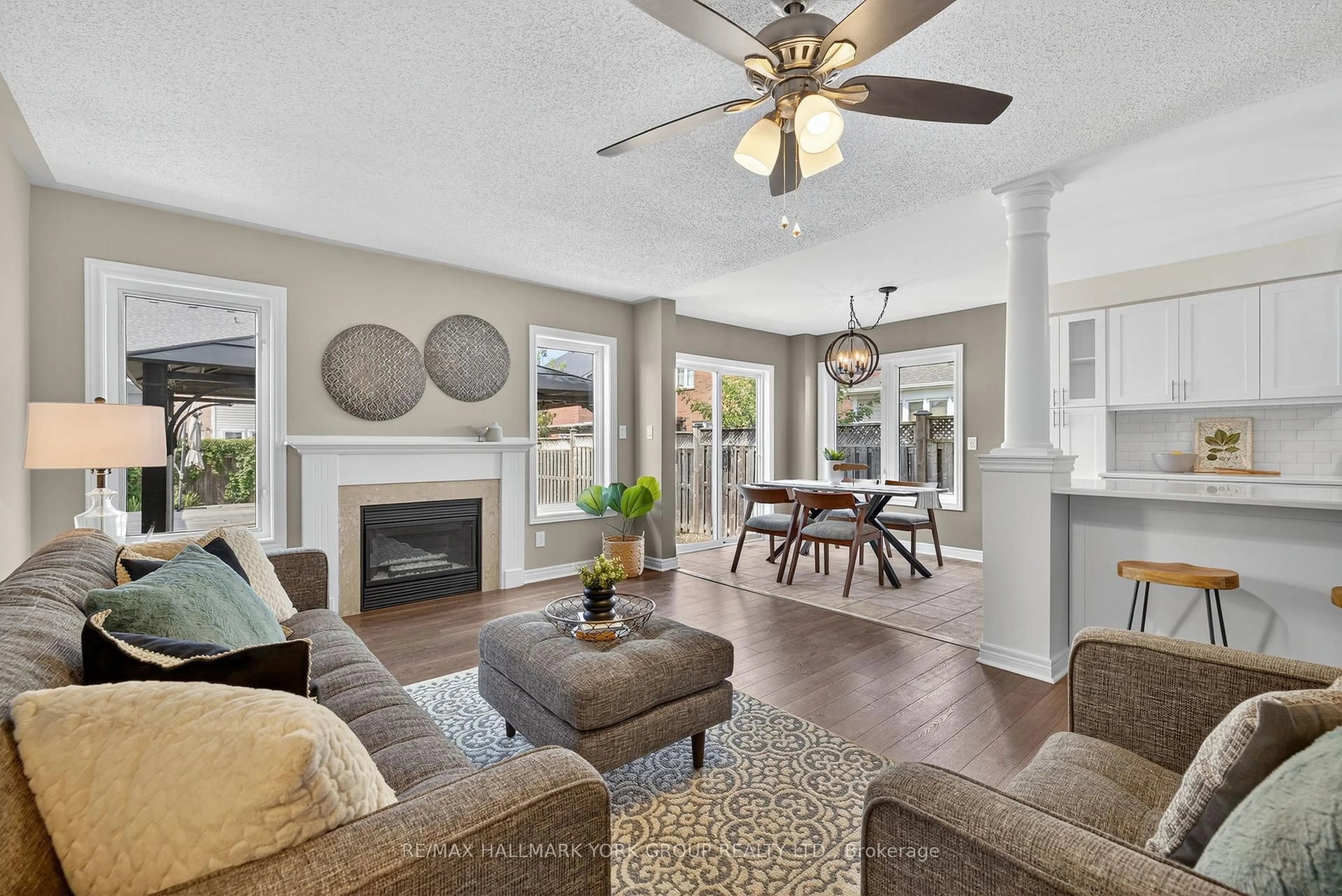 Living room with furniture, unknown for 48 Primeau Ave, Whitby Ontario L1M 2B7