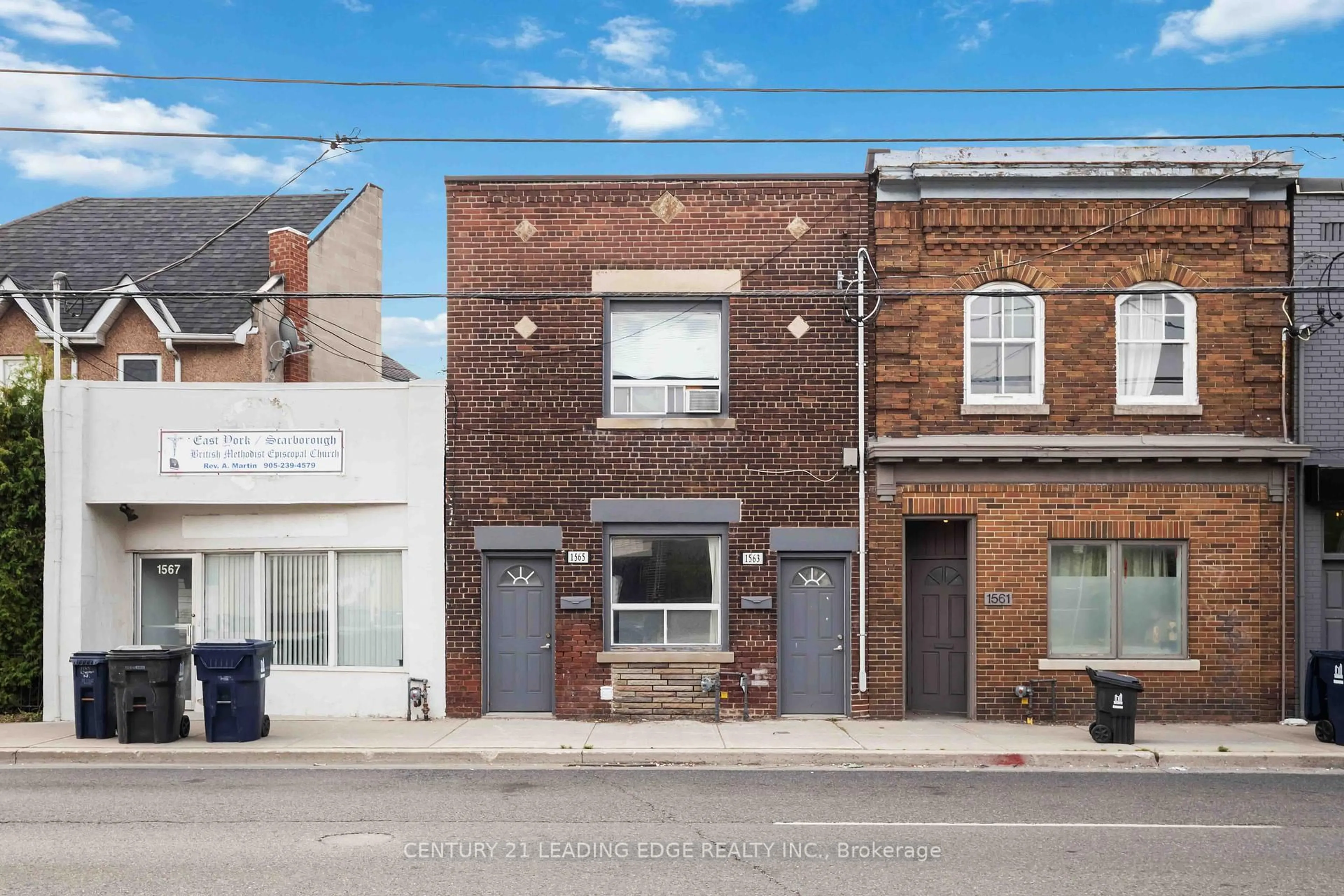 Home with brick exterior material, street for 1563/65 Kingston Rd, Toronto Ontario M1N 1R9