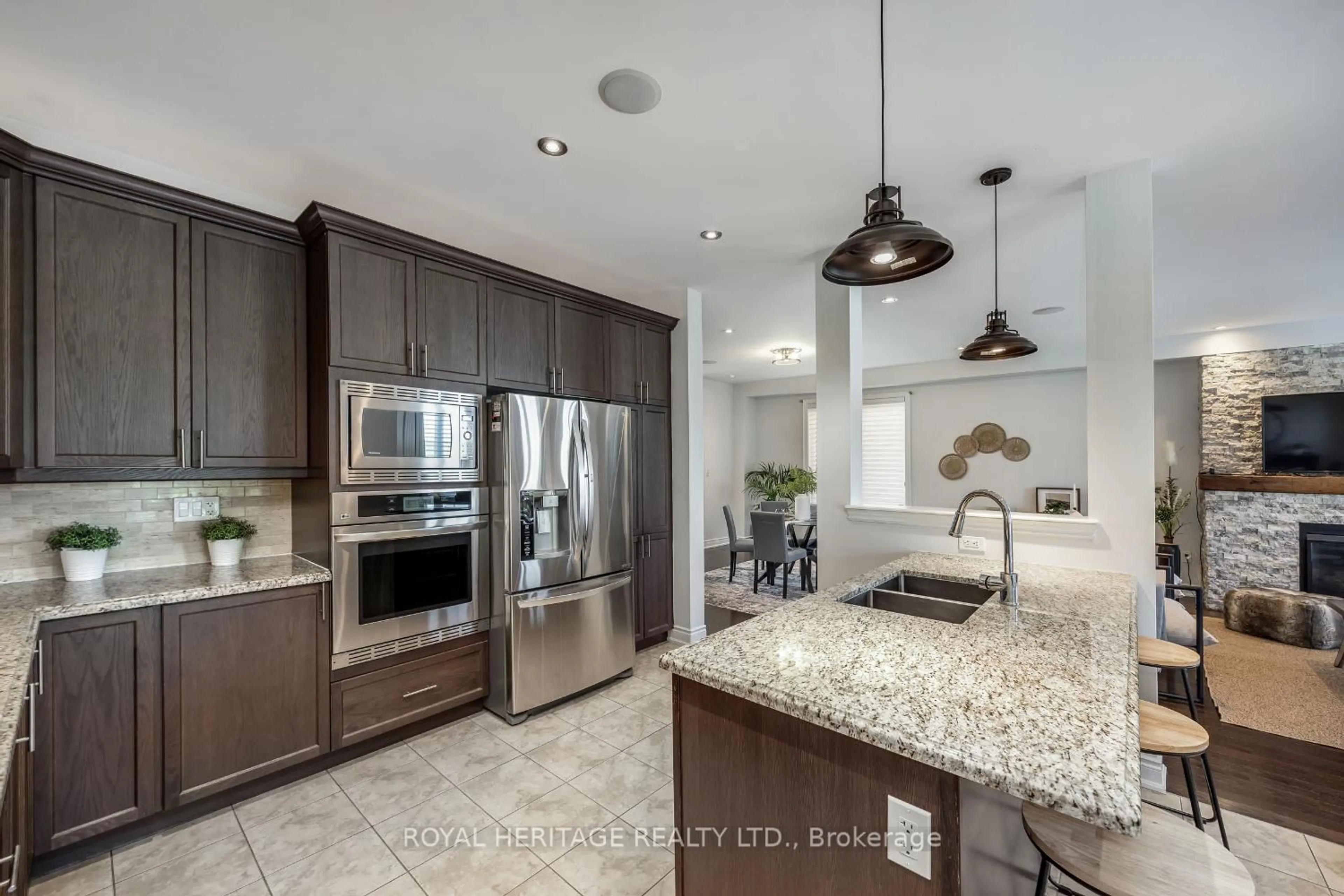 Contemporary kitchen, ceramic/tile floor for 2341 Secreto Dr, Oshawa Ontario L1L 0H5