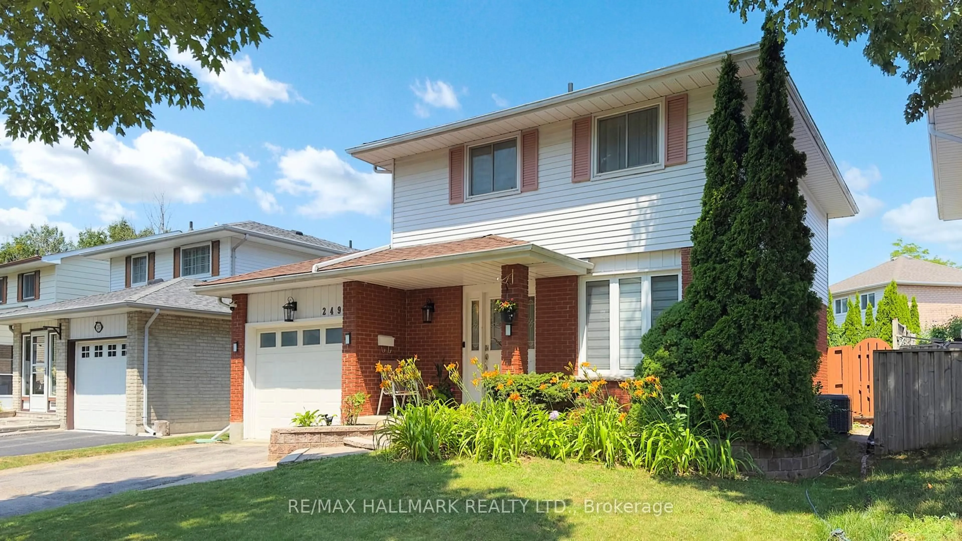 Home with brick exterior material, street for 249 Kensington Cres, Oshawa Ontario L1G 7R8