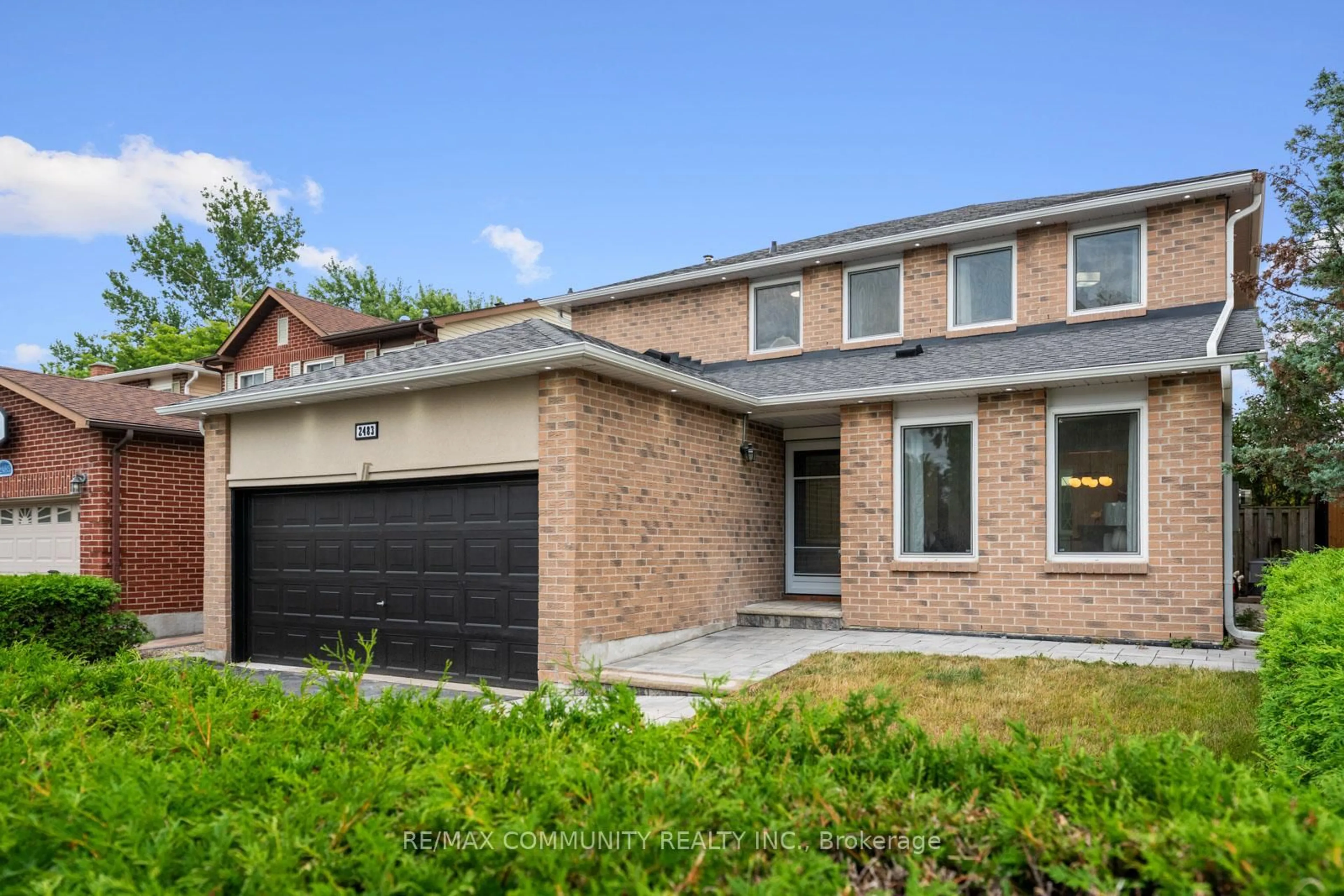Home with brick exterior material, street for 2483 Linwood St, Pickering Ontario L1X 1G6