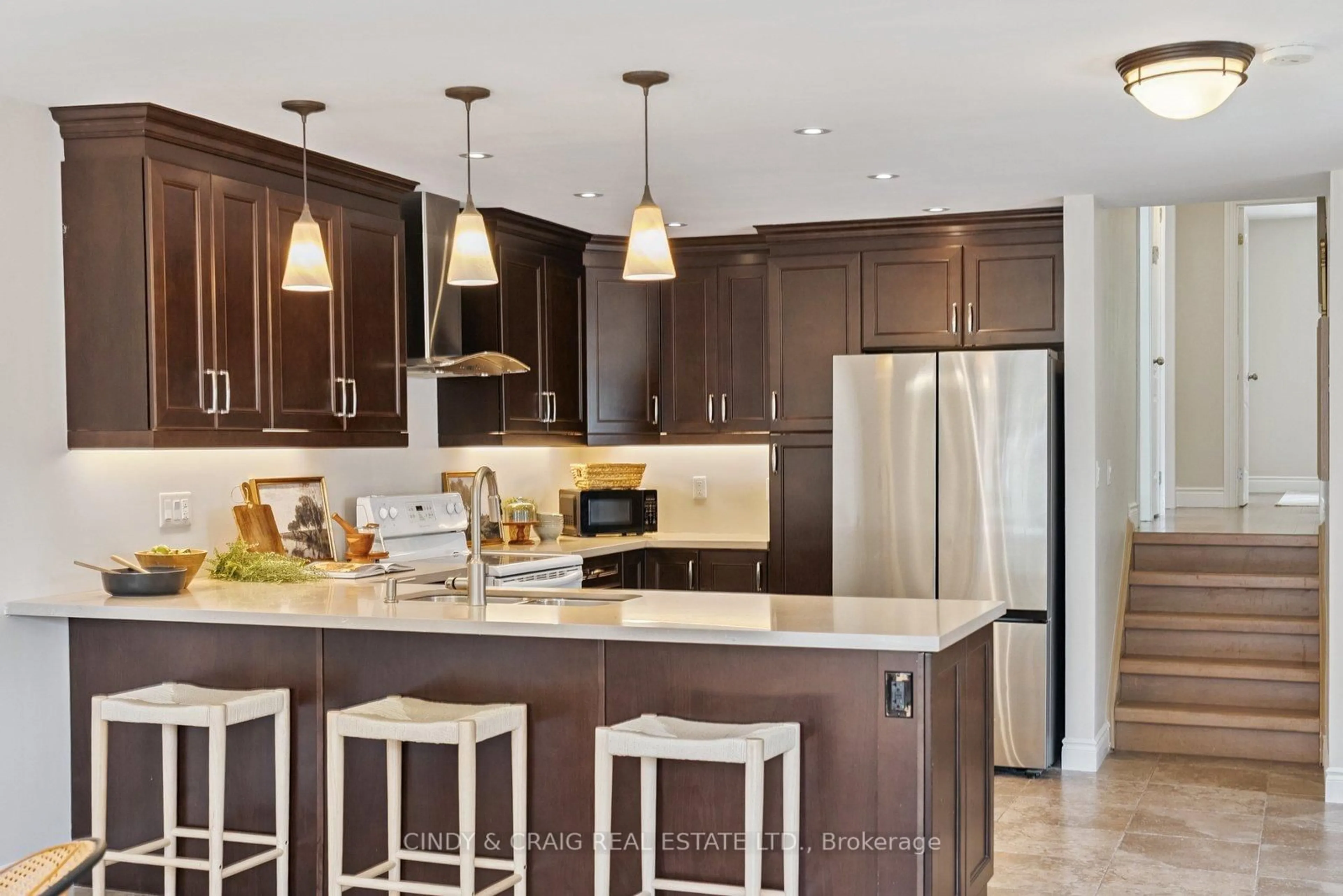 Contemporary kitchen, ceramic/tile floor for 1264 Eldorado Ave, Oshawa Ontario L1K 1G3