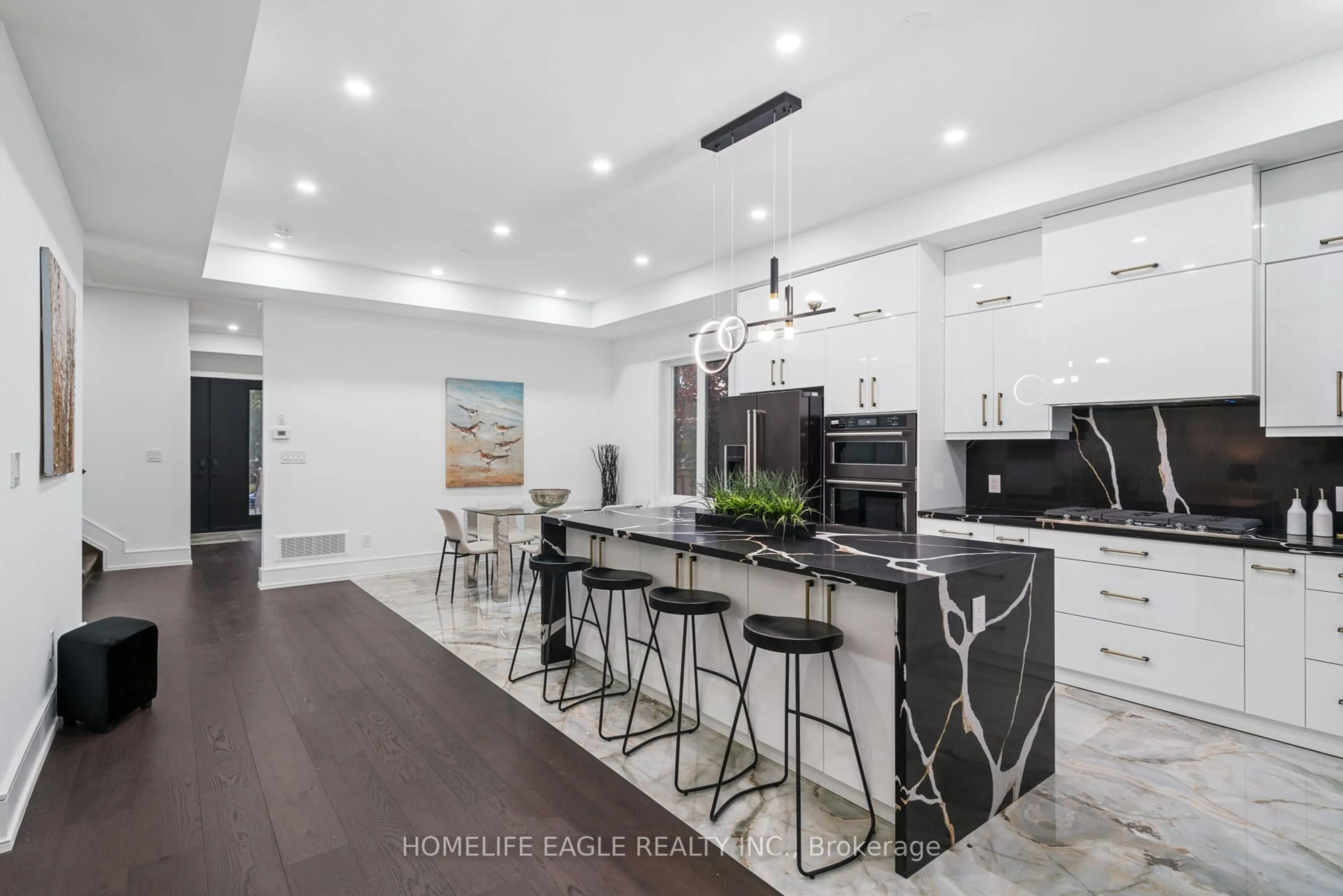 Open concept kitchen, ceramic/tile floor for 11 Glen Muir Dr, Toronto Ontario M1M 2C6