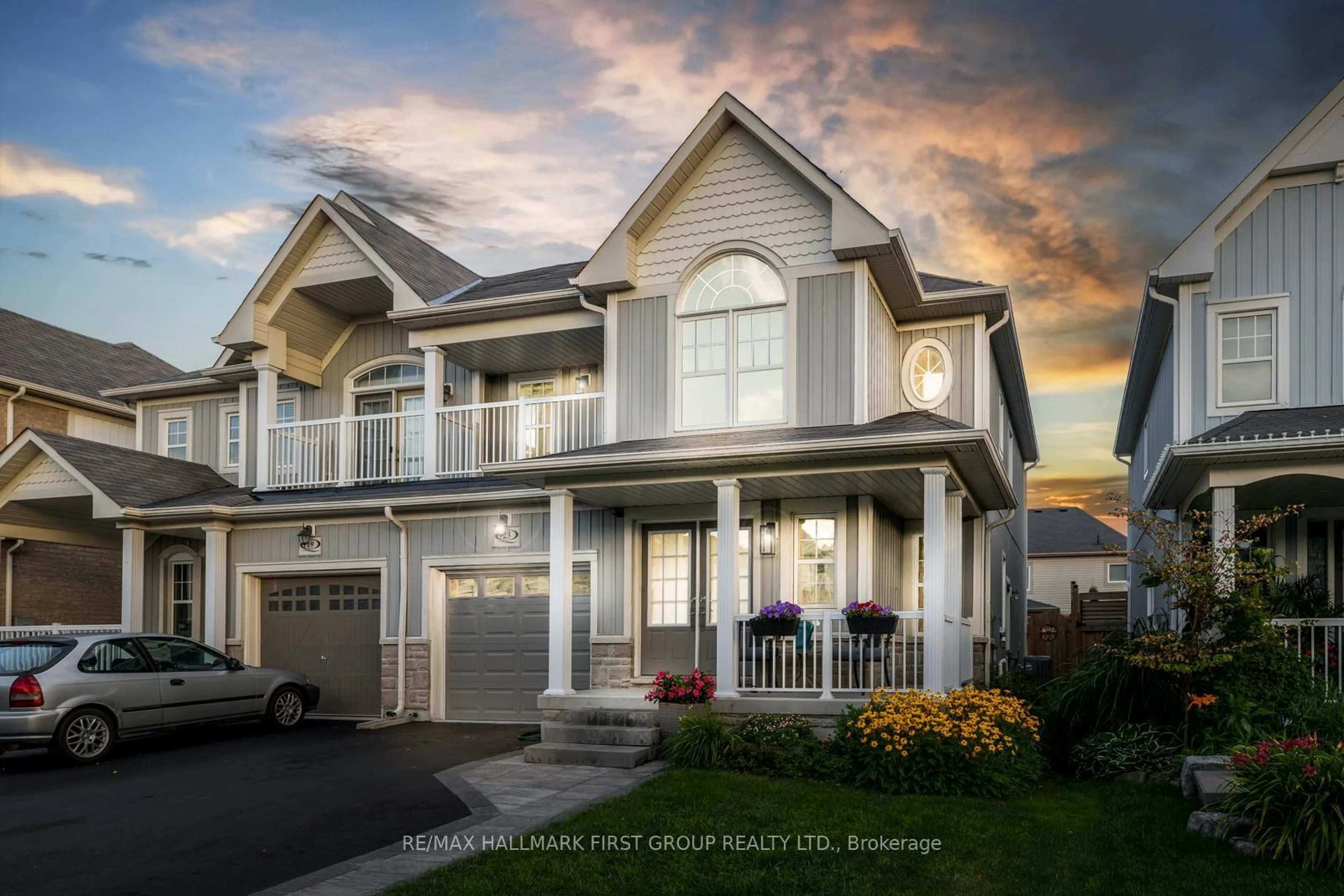 Home with vinyl exterior material, street for 23 Sidney Rundle Ave, Clarington Ontario L1C 0P1