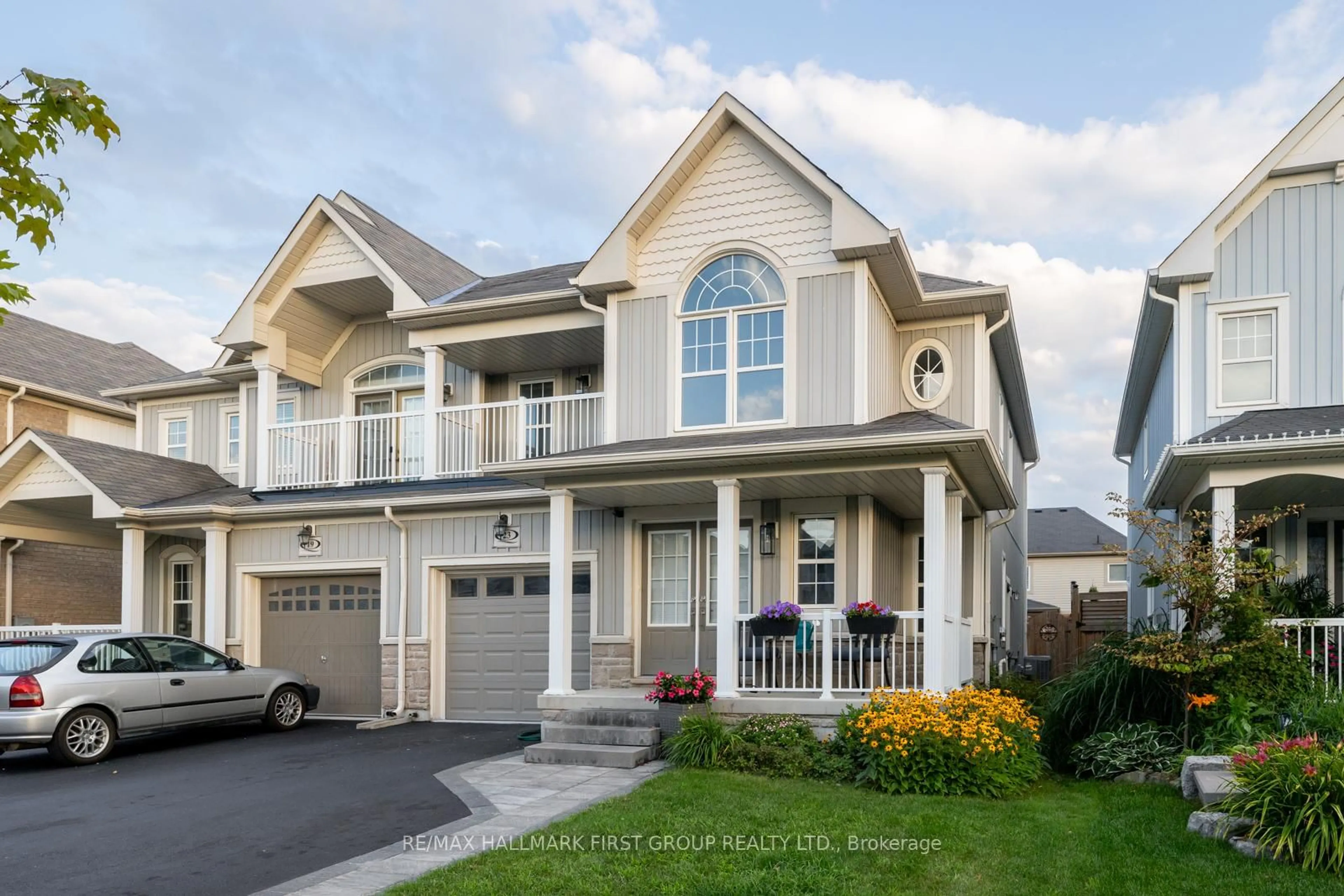 Home with vinyl exterior material, street for 23 Sidney Rundle Ave, Clarington Ontario L1C 0P1
