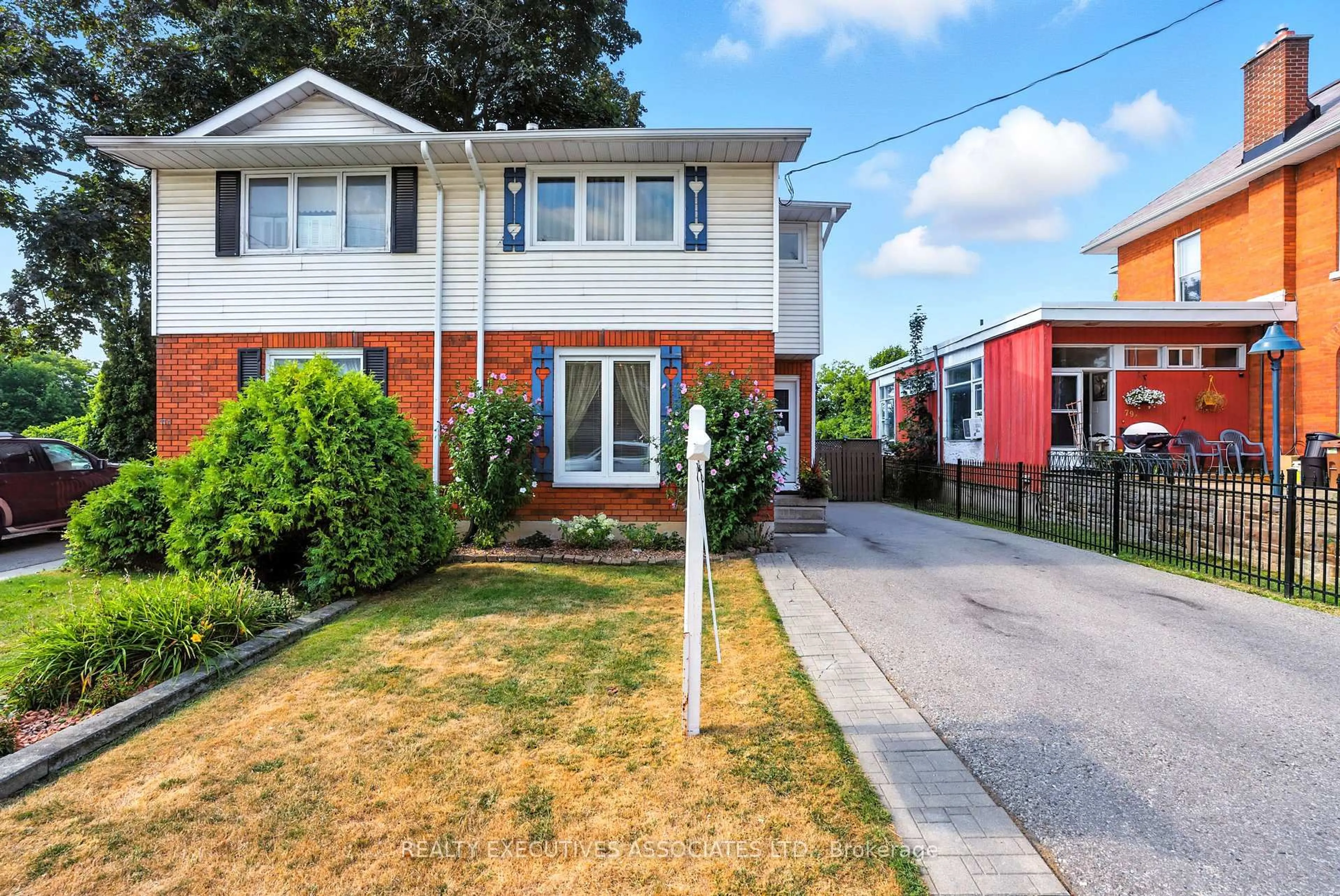 Home with brick exterior material, street for 77B Queen St, Clarington Ontario L1C 1M5