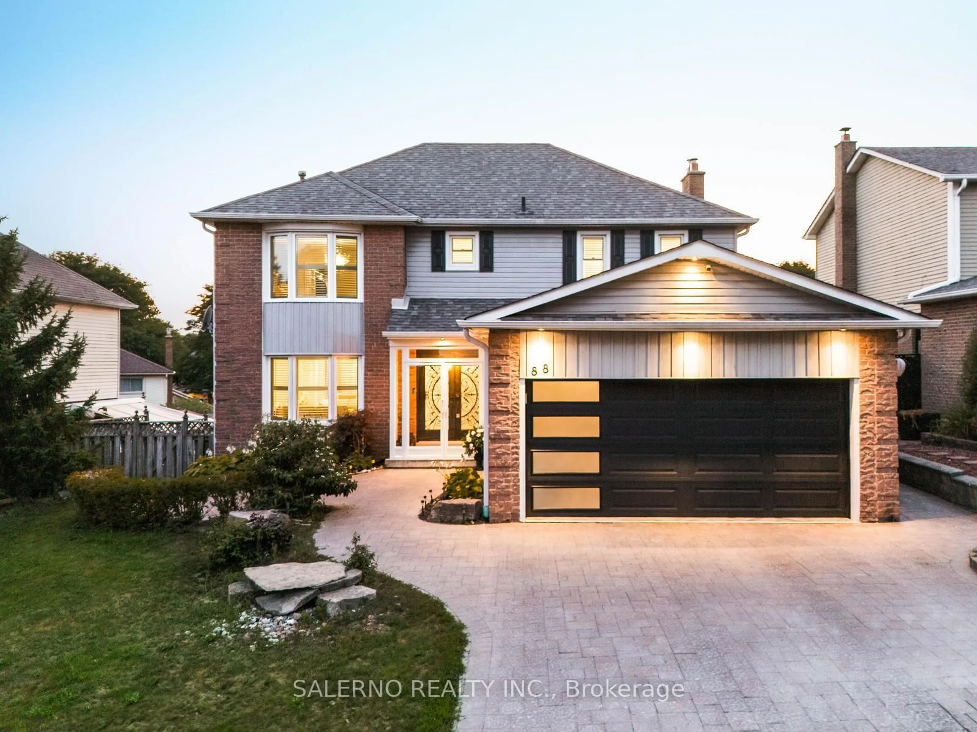 Home with brick exterior material, street for 88 Holliday Dr, Whitby Ontario L1P 1E6