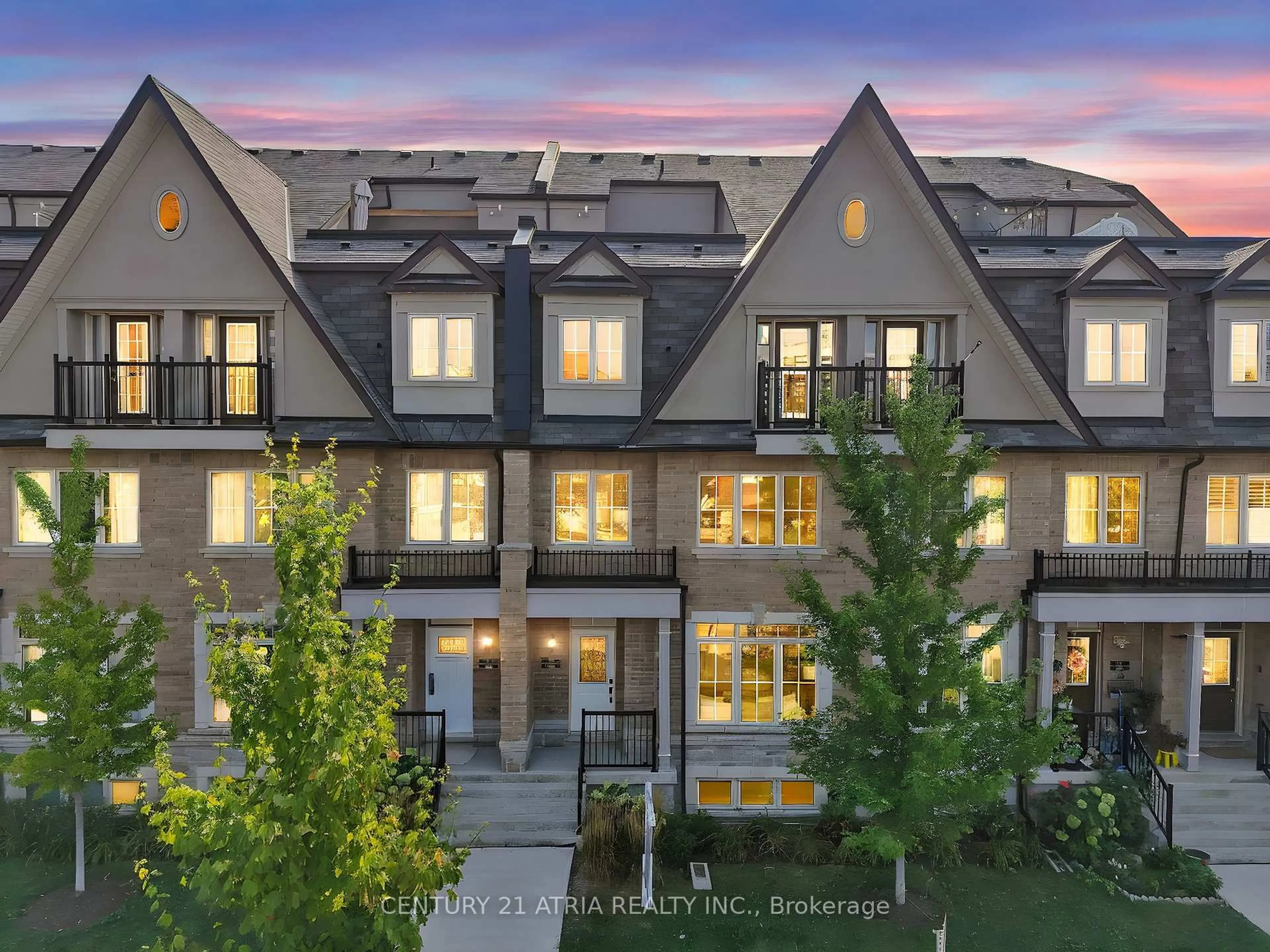 A pic from outside/outdoor area/front of a property/back of a property/a pic from drone, mountain view for 1251 Bridletowne Circ #3, Toronto Ontario M1W 0A5