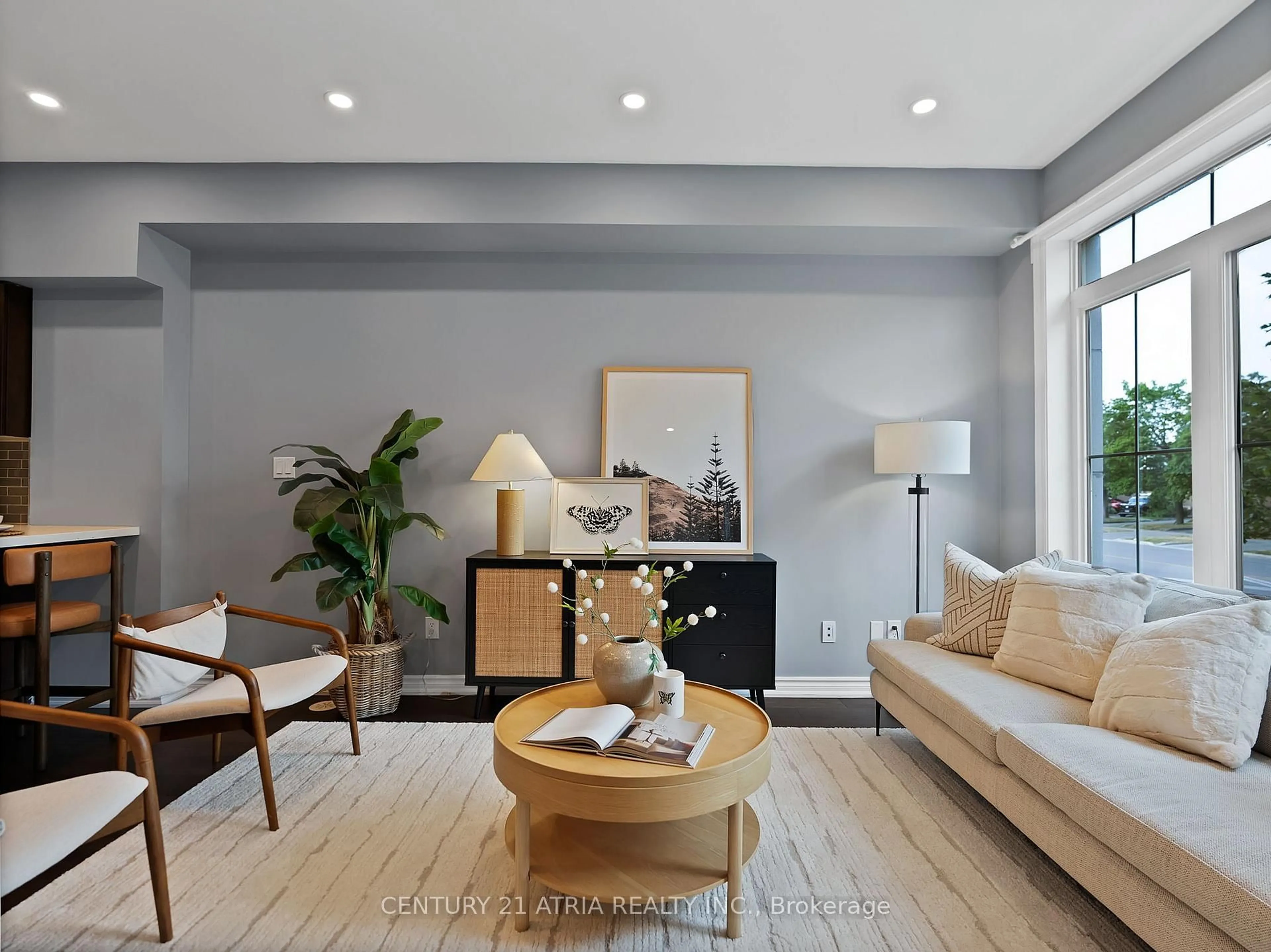 Living room with furniture, unknown for 1251 Bridletowne Circ #3, Toronto Ontario M1W 0A5