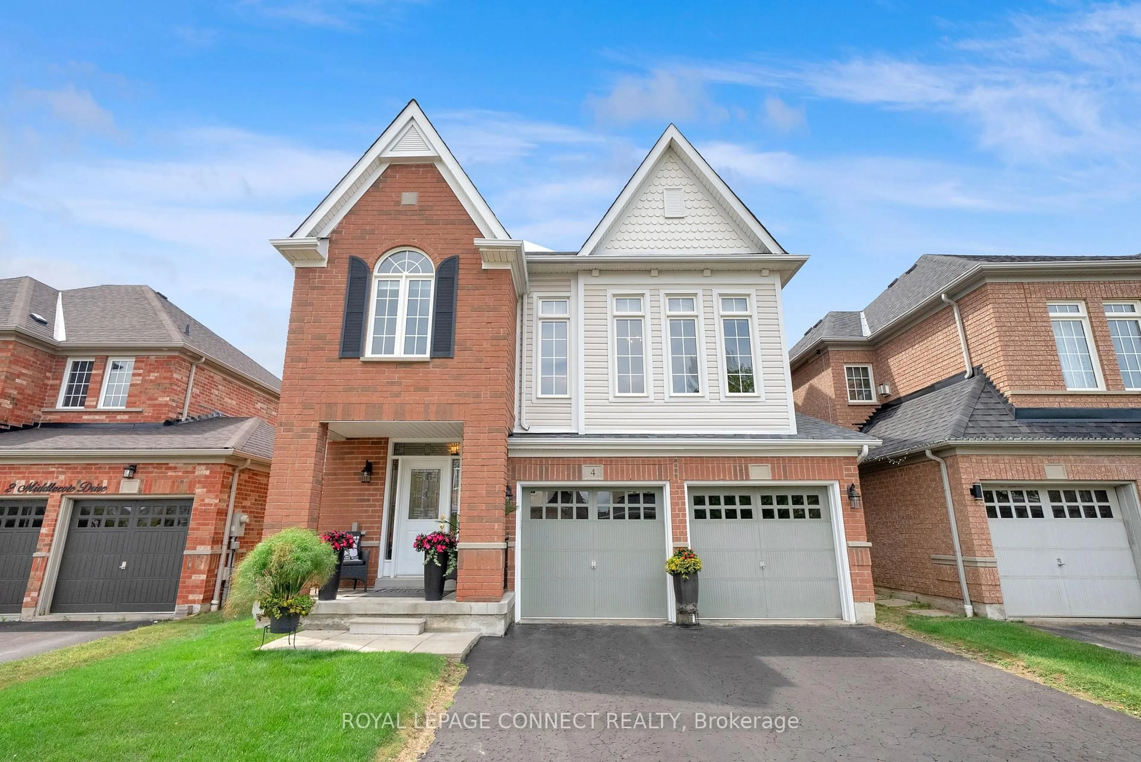 Home with brick exterior material, street for 4 Middlecote Dr, Ajax Ontario L1T 0A9