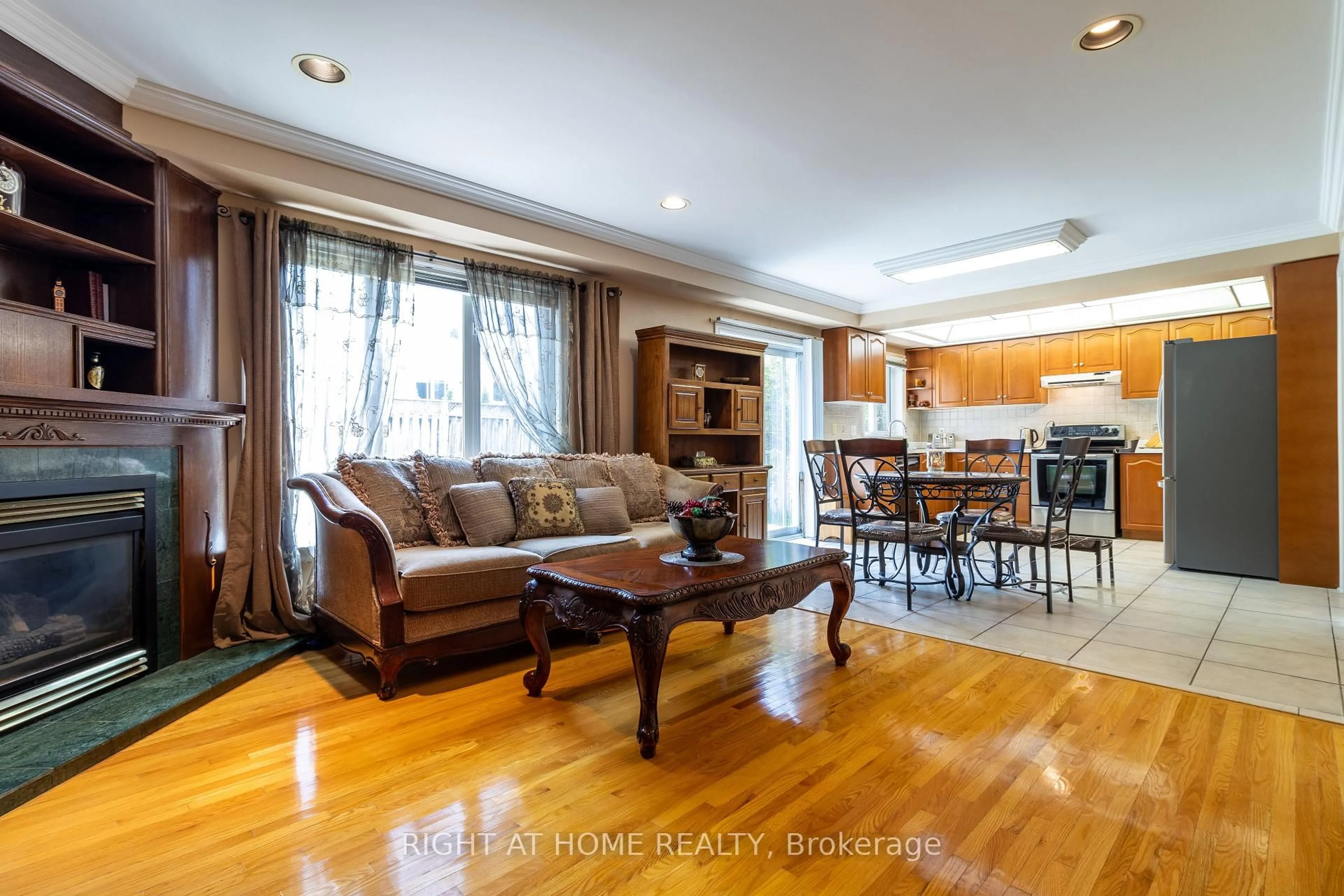 Living room with furniture, wood/laminate floor for 1887 Fairport Rd, Pickering Ontario L1V 1T5