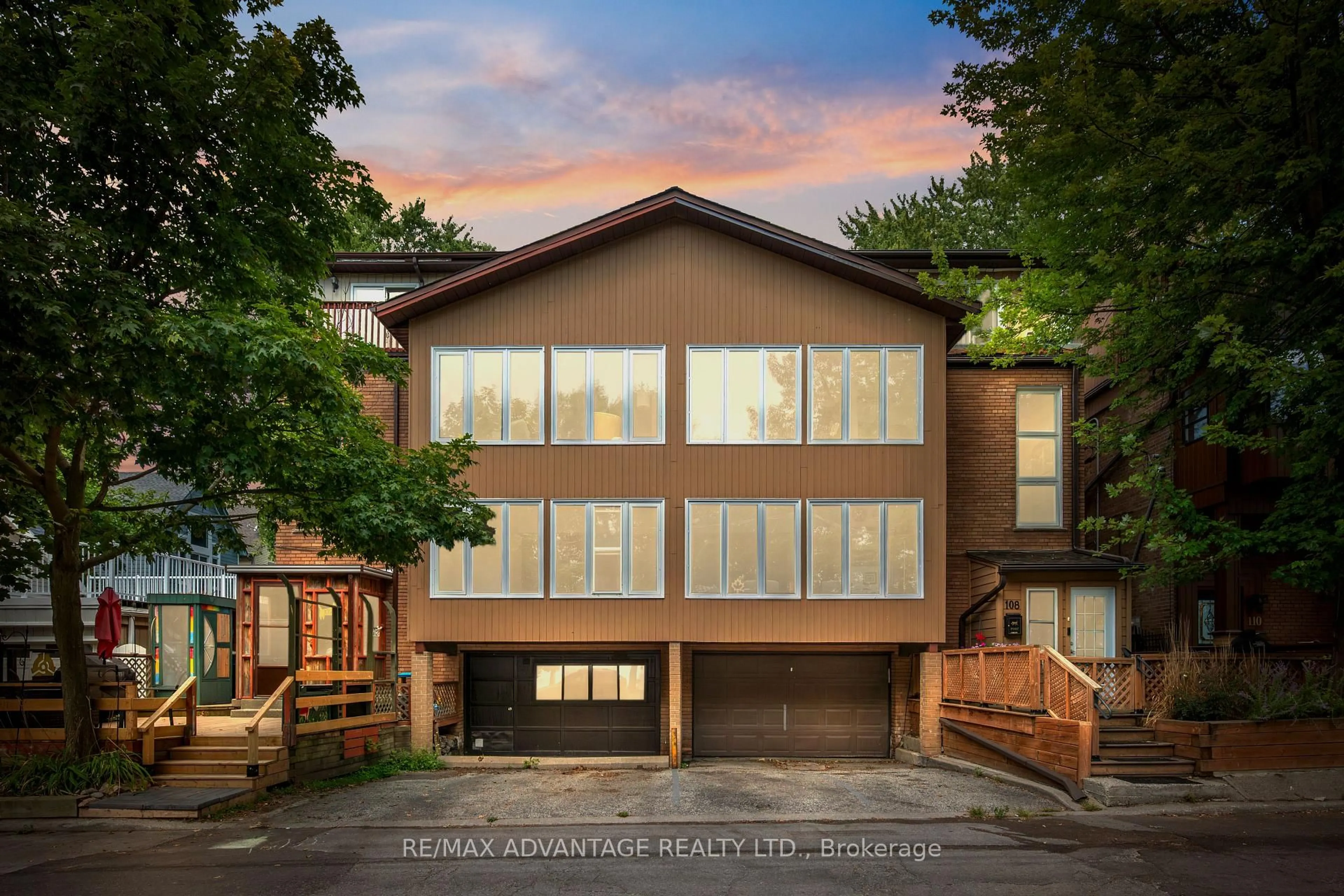 Home with brick exterior material, building for 108 Hubbard Blvd #Unit 1 and Unit 2, Toronto Ontario M4E 1A6