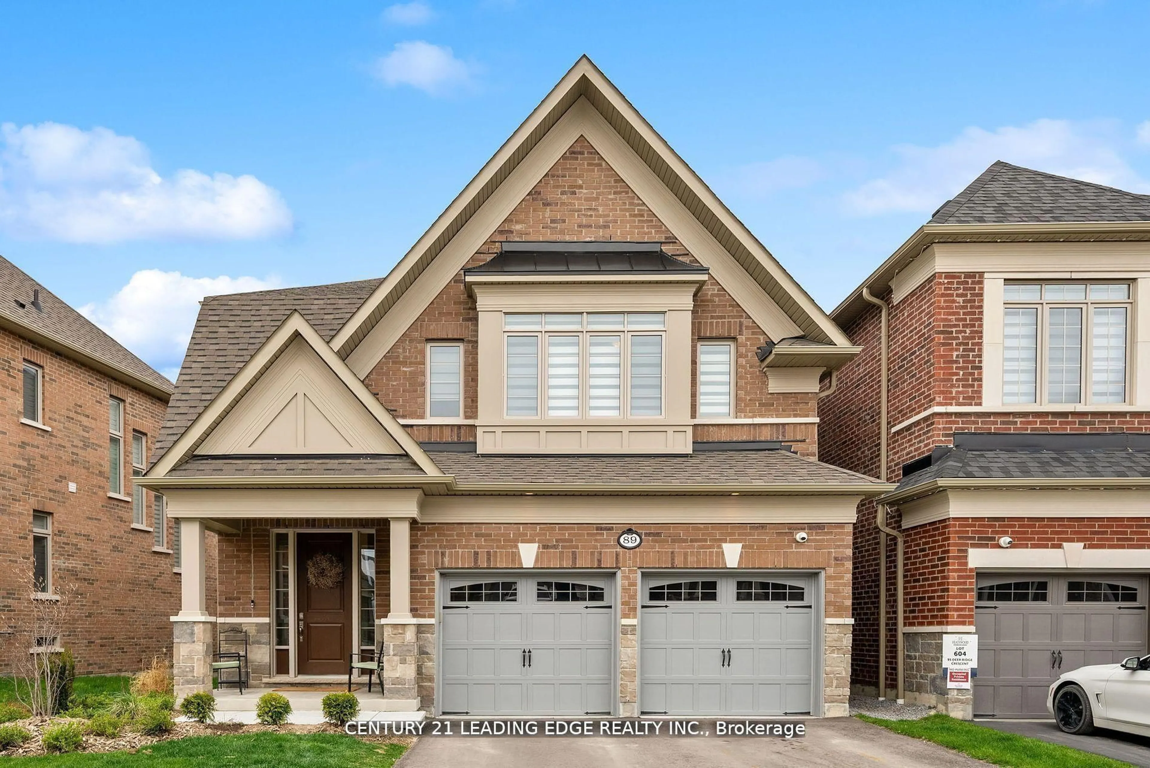 Home with brick exterior material, street for 89 Deer Ridge Cres, Whitby Ontario L1P 0T2