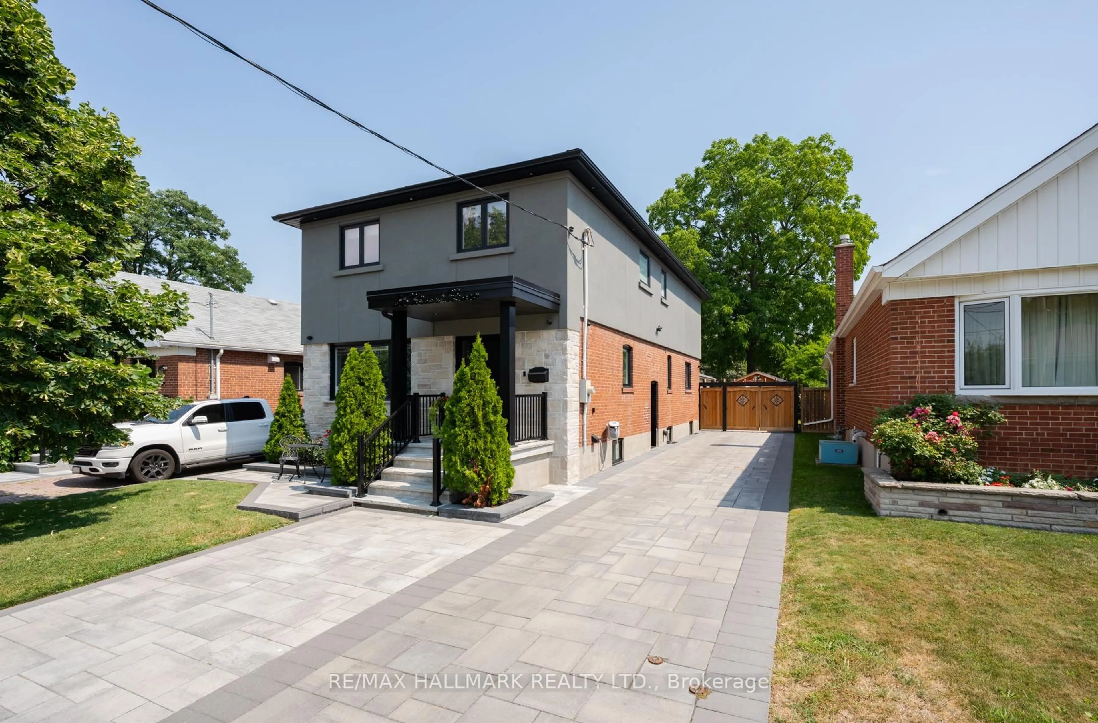 Home with brick exterior material, street for 25 Elmont Dr, Toronto Ontario M4B 2M2
