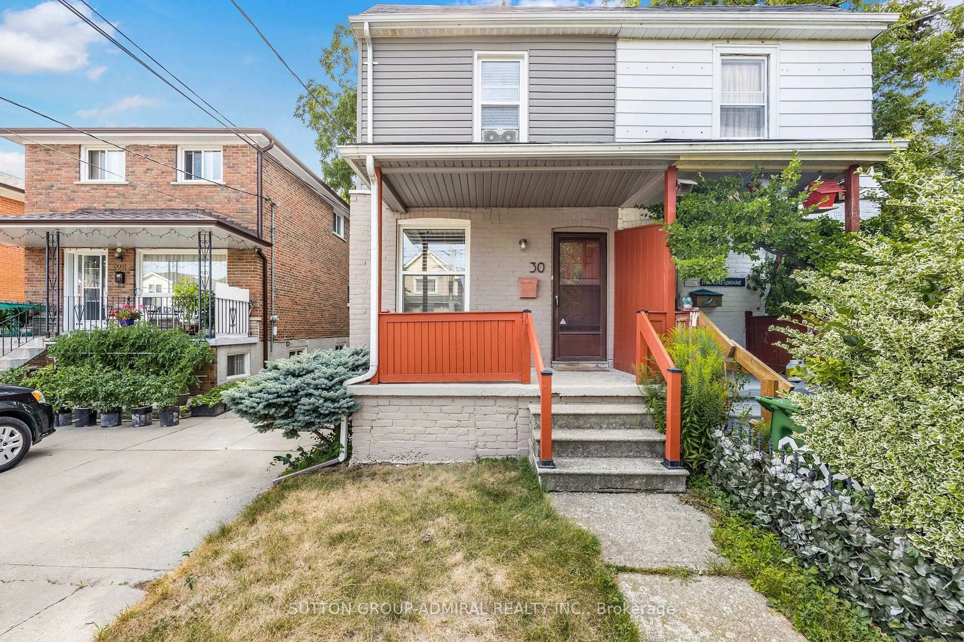 Home with brick exterior material, street for 30 Everett Cres, Toronto Ontario M4C 4P2