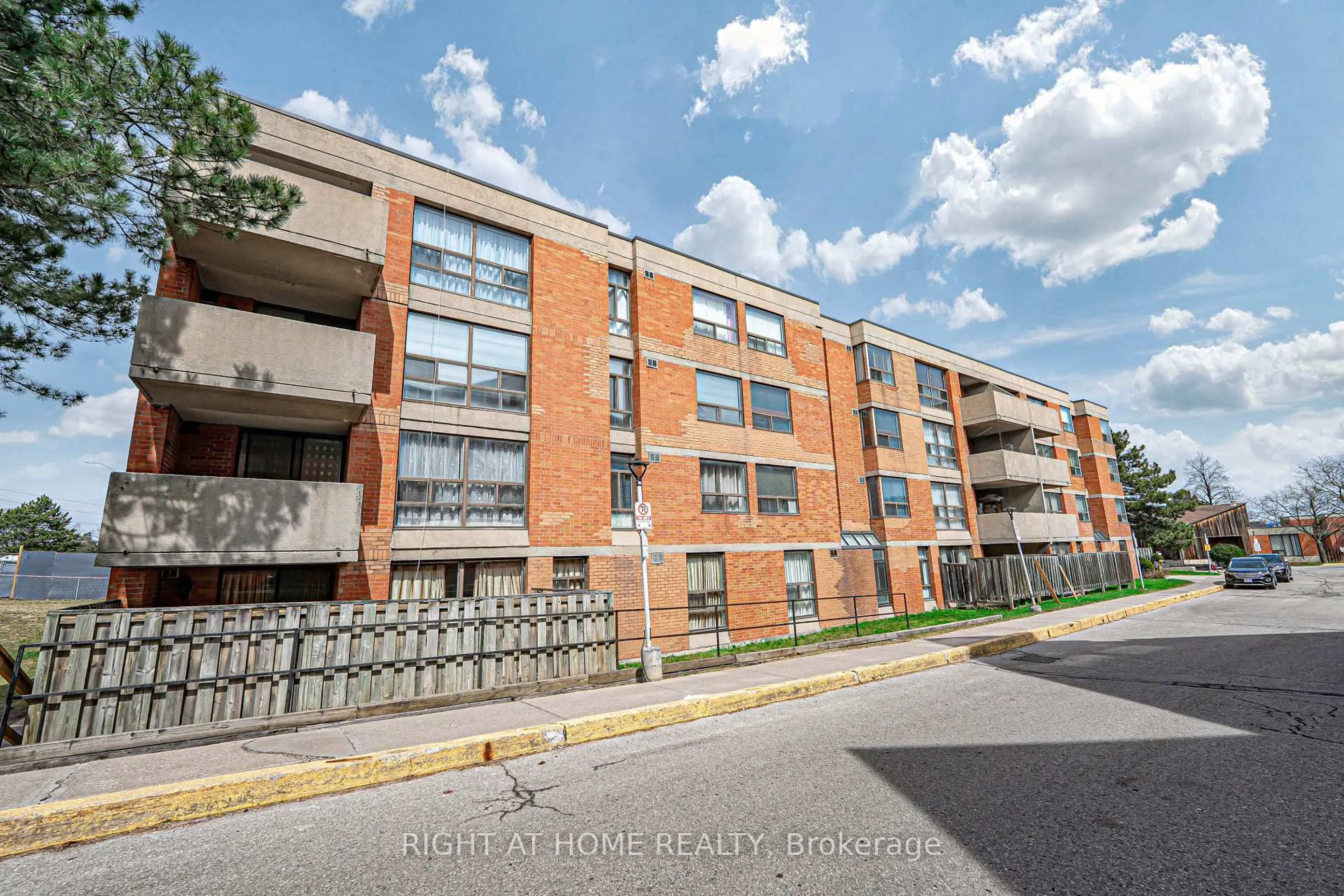 A pic from outside/outdoor area/front of a property/back of a property/a pic from drone, street for 1705 Mccowan Rd #408, Toronto Ontario M1S 4L2