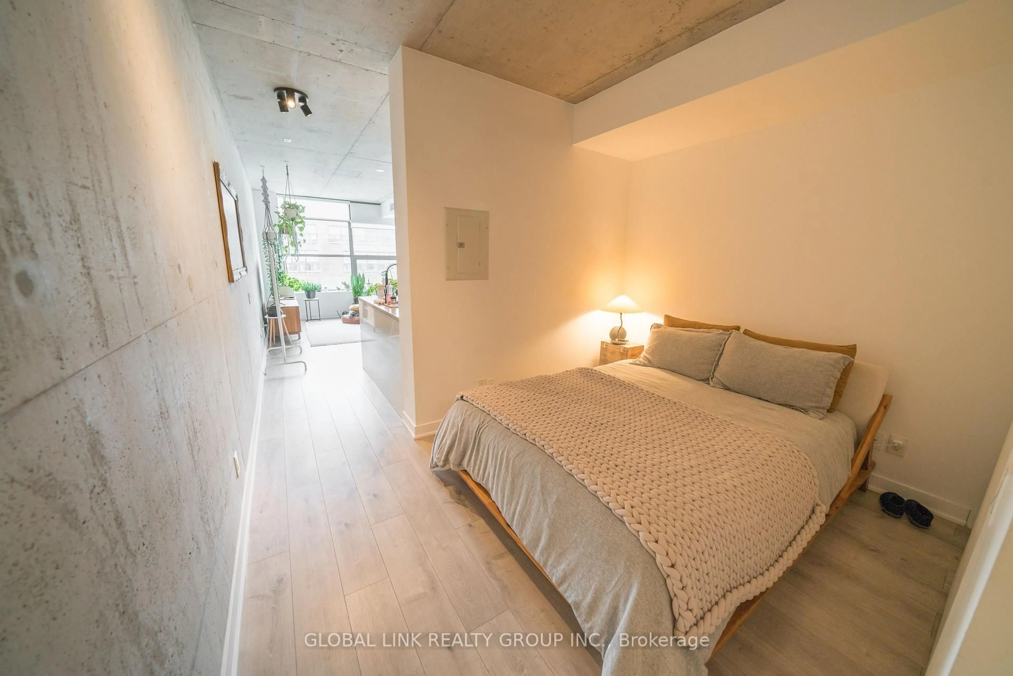 Bedroom with bed, unknown for 319 Carlaw Ave #306, Toronto Ontario M4M 0A4