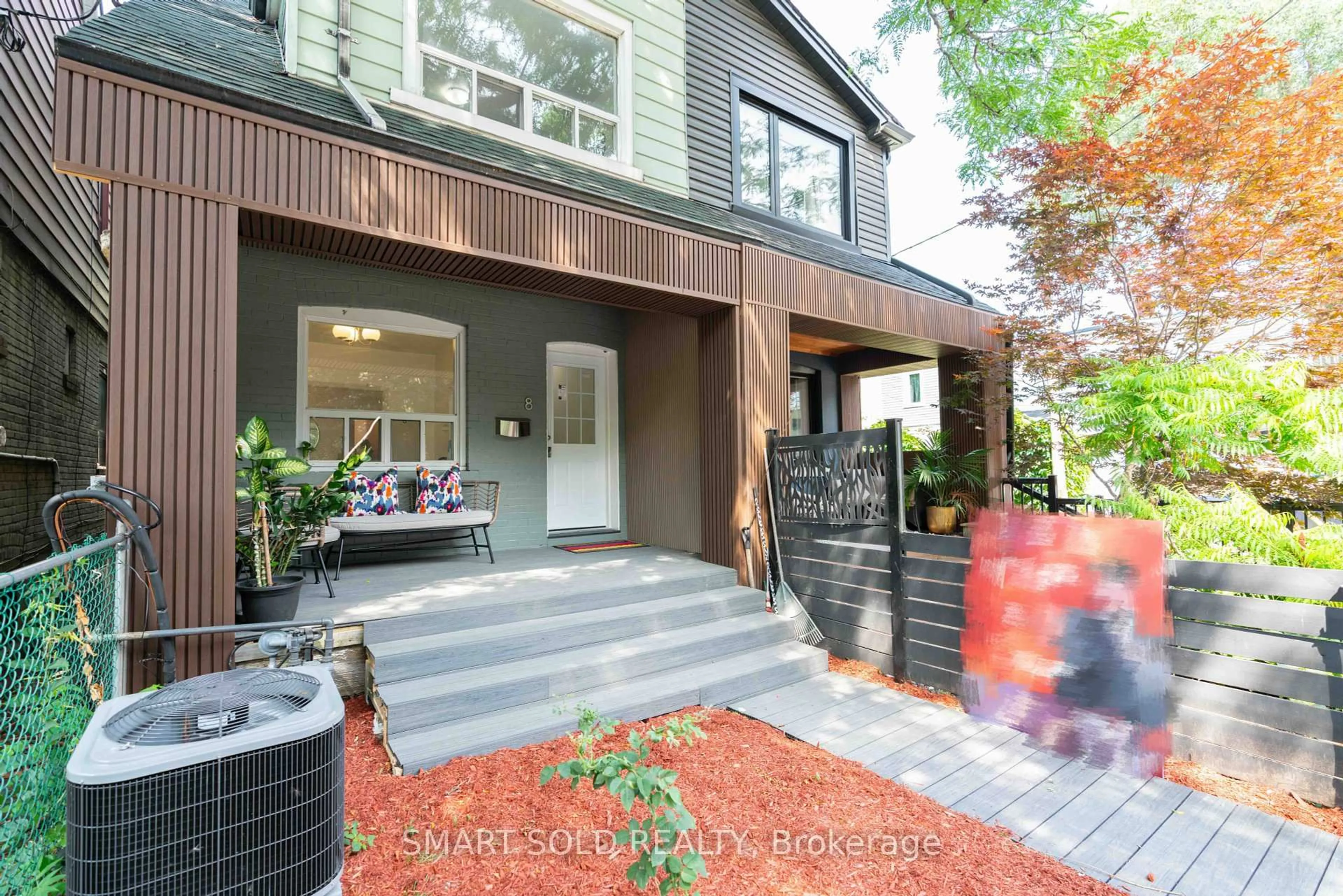 Home with brick exterior material, street for 8 Hanson St, Toronto Ontario M4J 1G7