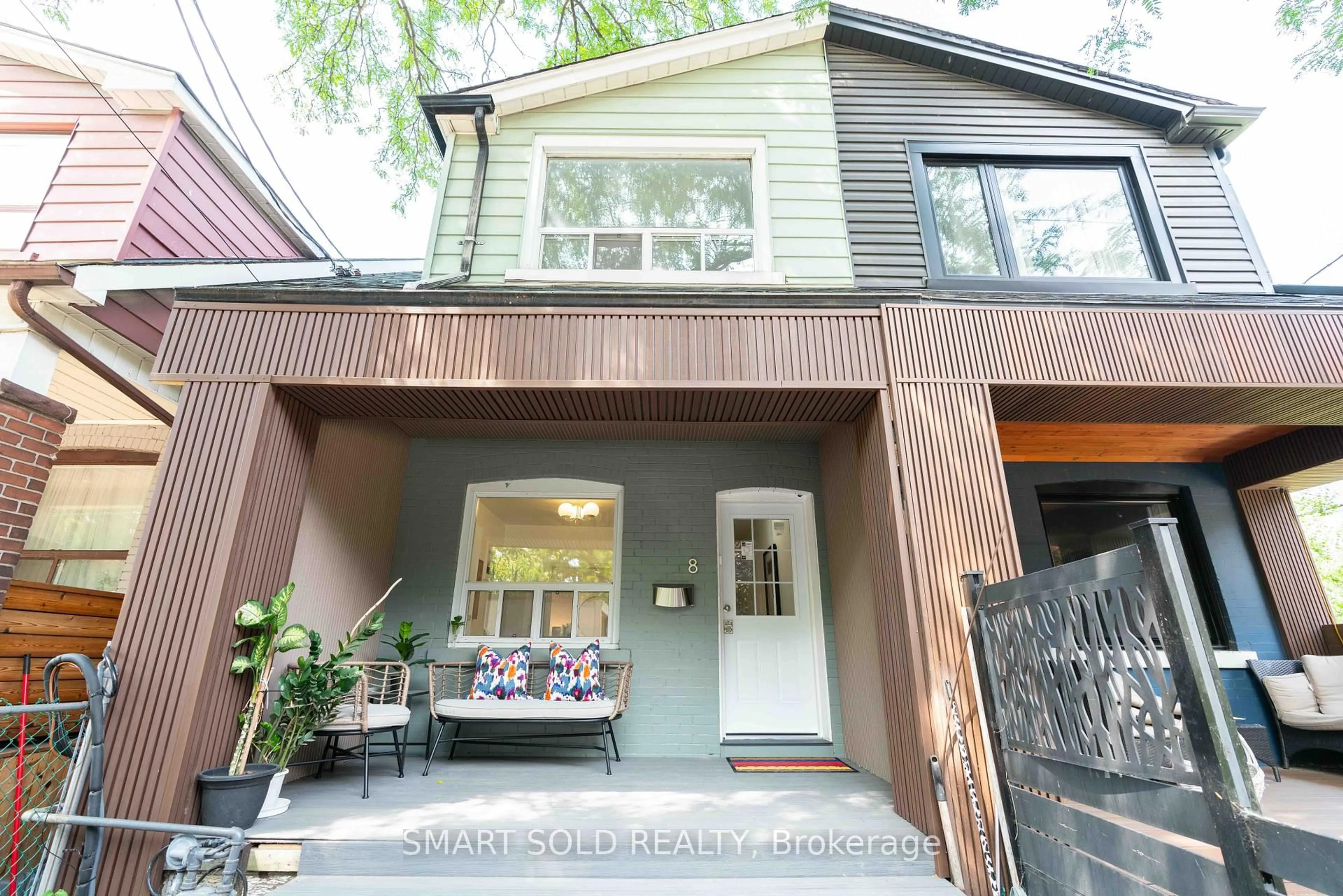 Home with brick exterior material, street for 8 Hanson St, Toronto Ontario M4J 1G7