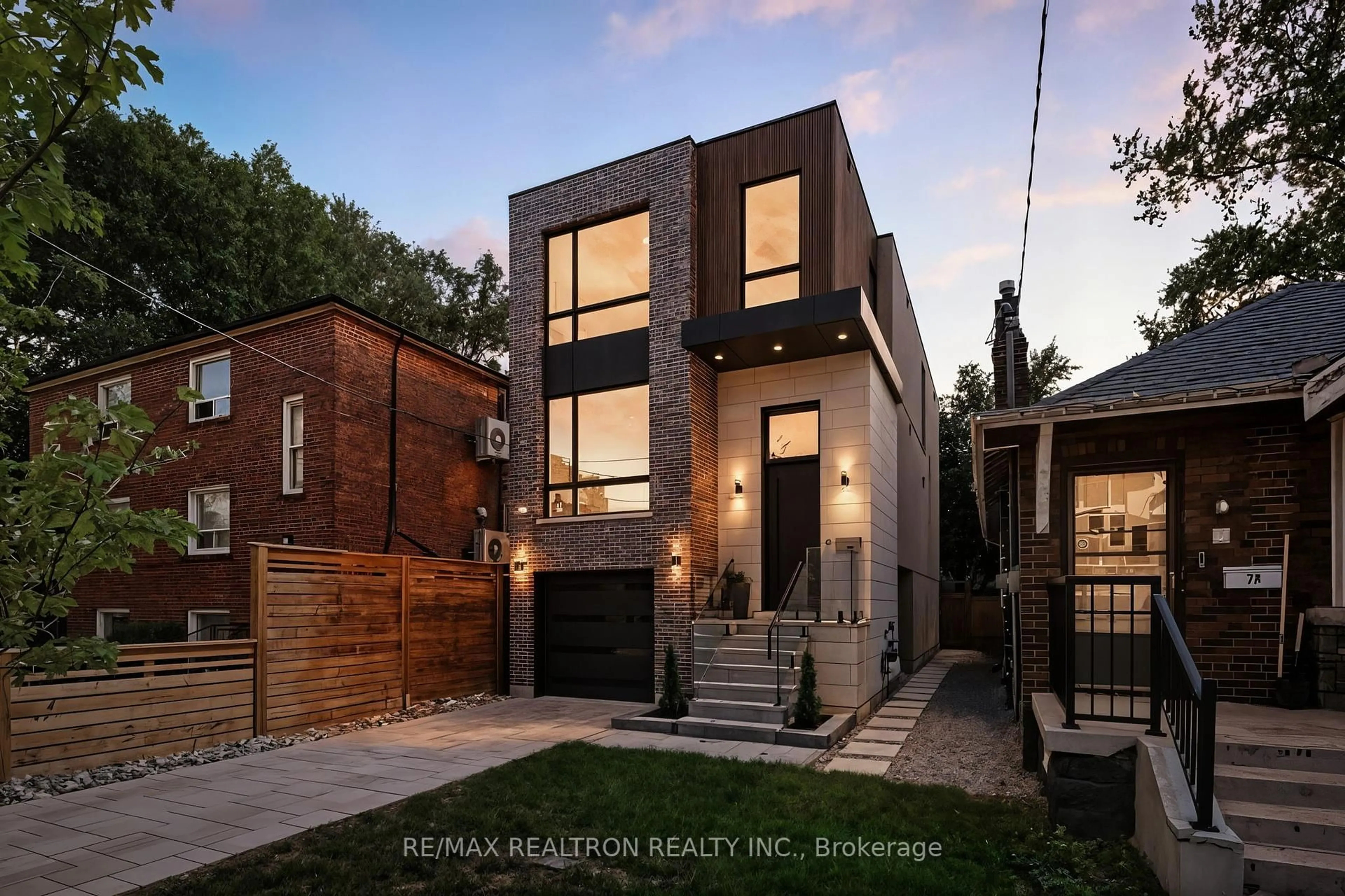 Home with brick exterior material, street for 7B Bracebridge Ave, Toronto Ontario M4C 2X6