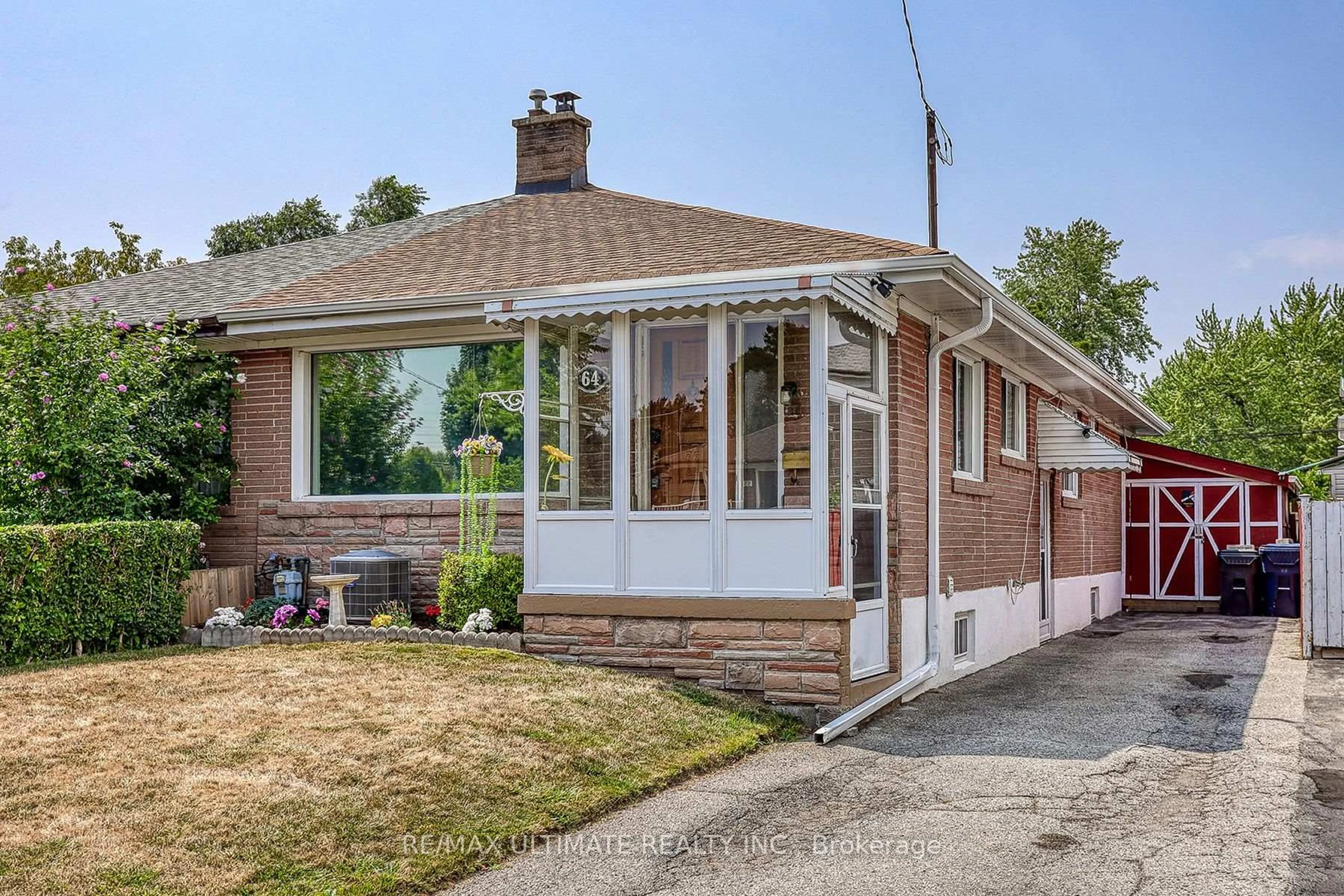 Home with brick exterior material, street for 64 RUSHLEY Dr, Toronto Ontario M1P 3S5