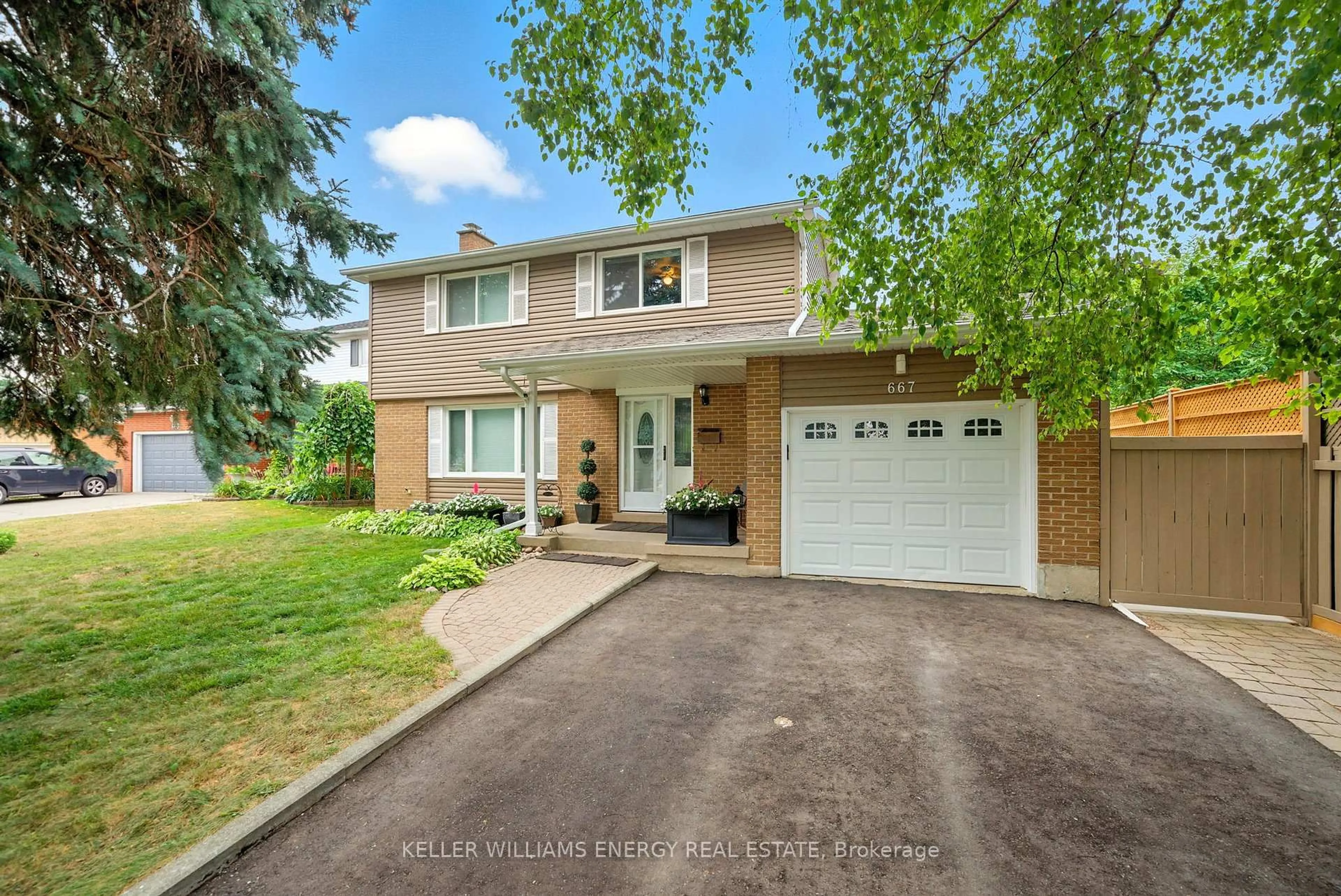 Home with brick exterior material, street for 667 Fife Crt, Oshawa Ontario L1J 3C5
