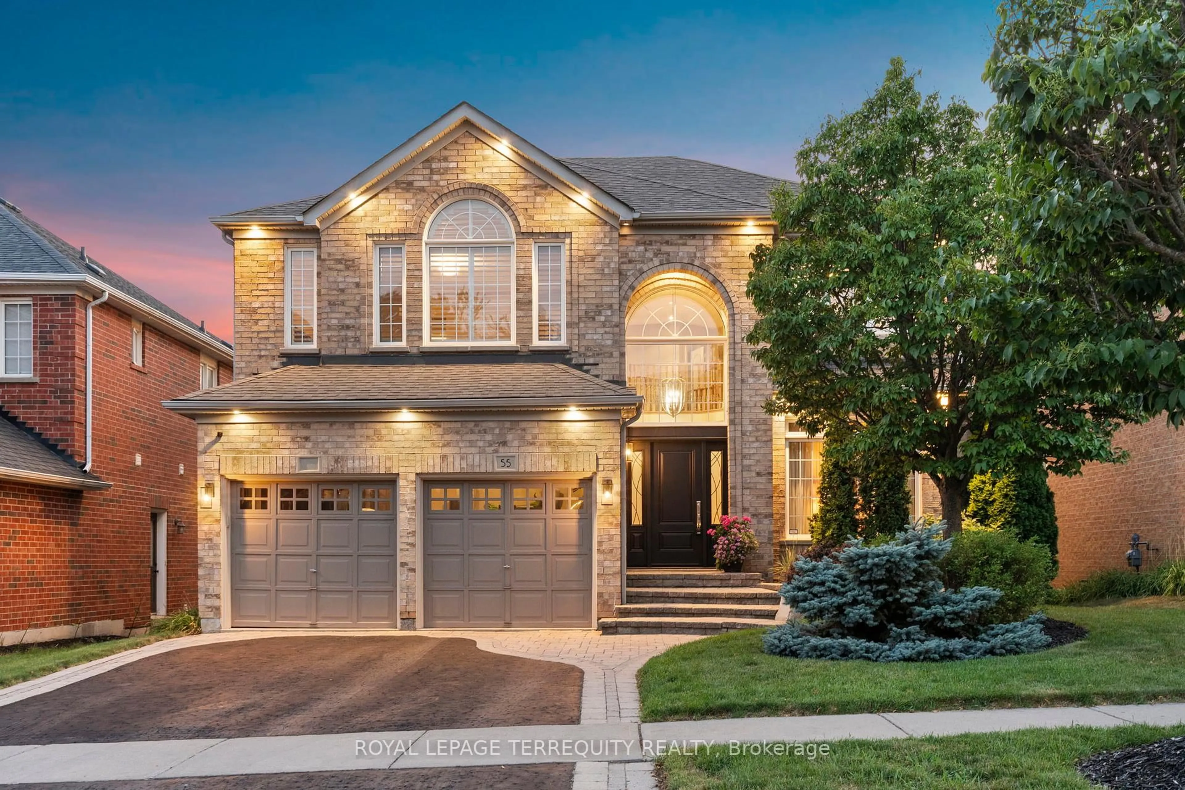 Home with brick exterior material, street for 55 Splendor Dr, Whitby Ontario L1P 1X5