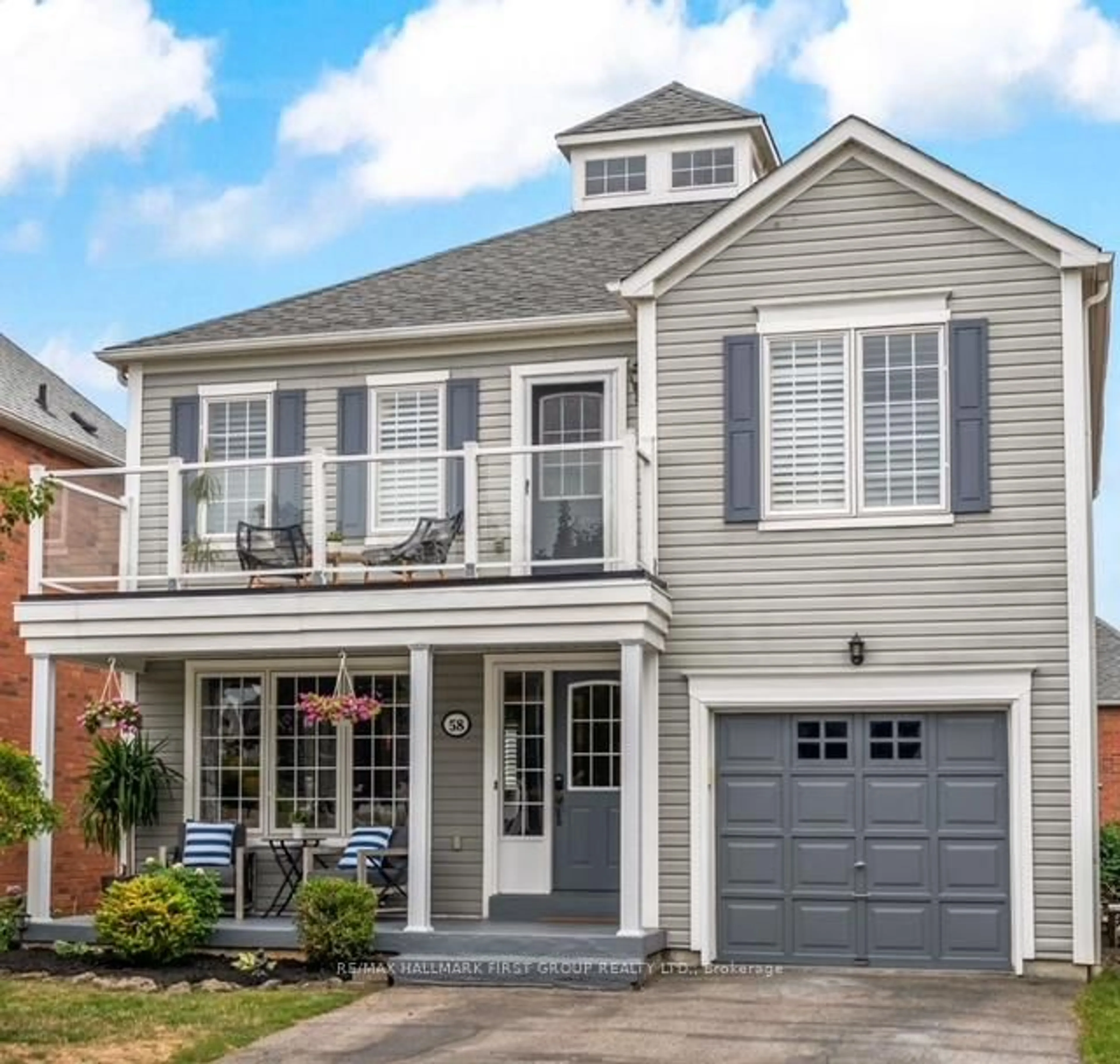 Home with vinyl exterior material, street for 58 Moynahan Cres, Ajax Ontario L1Z 1P1