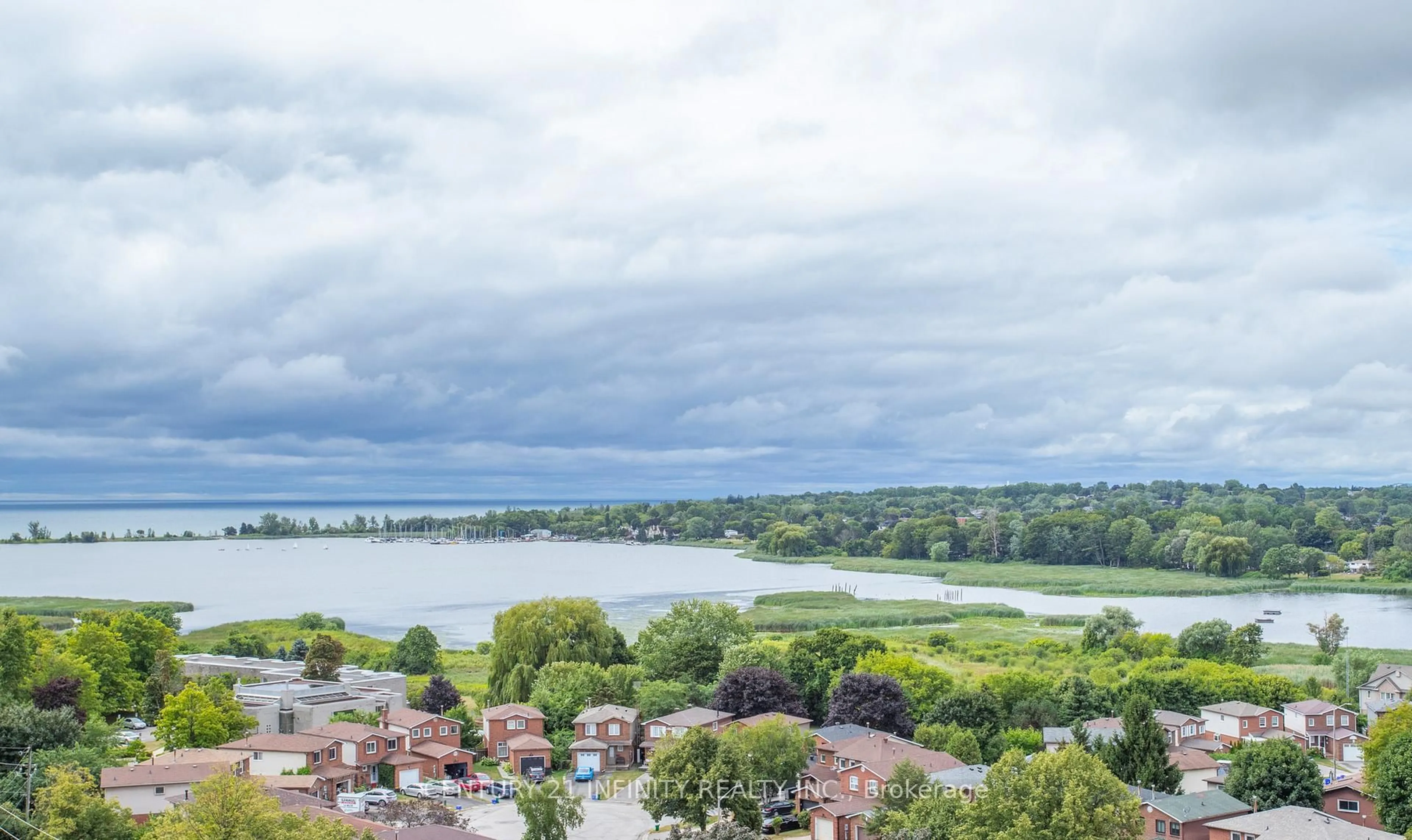 A pic from outside/outdoor area/front of a property/back of a property/a pic from drone, water/lake/river/ocean view for 1215 Bayly St #1006, Pickering Ontario L1W 1L7