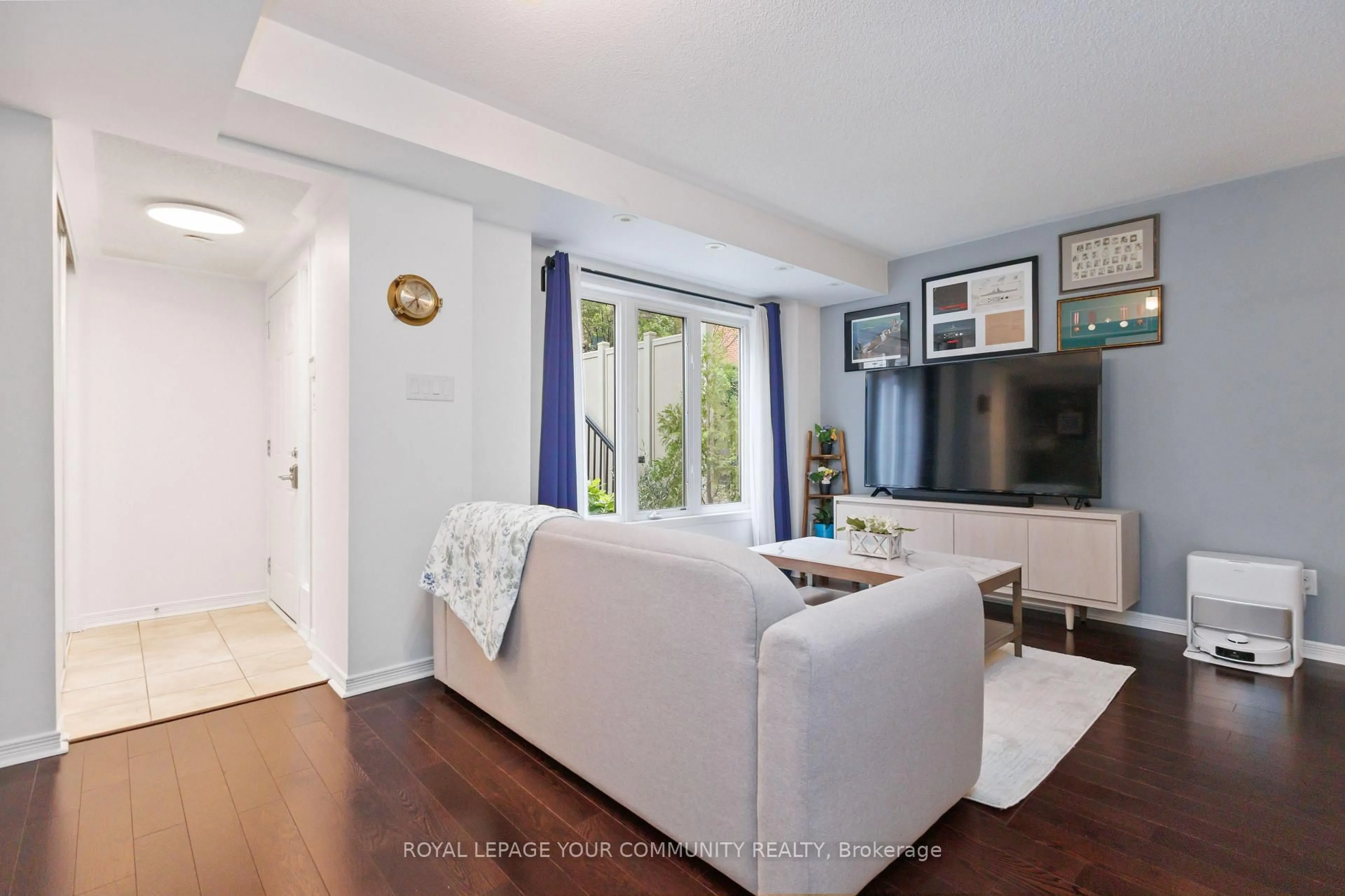 Living room with furniture, unknown for 11 Frances Loring Lane #8, Toronto Ontario M4M 3E8