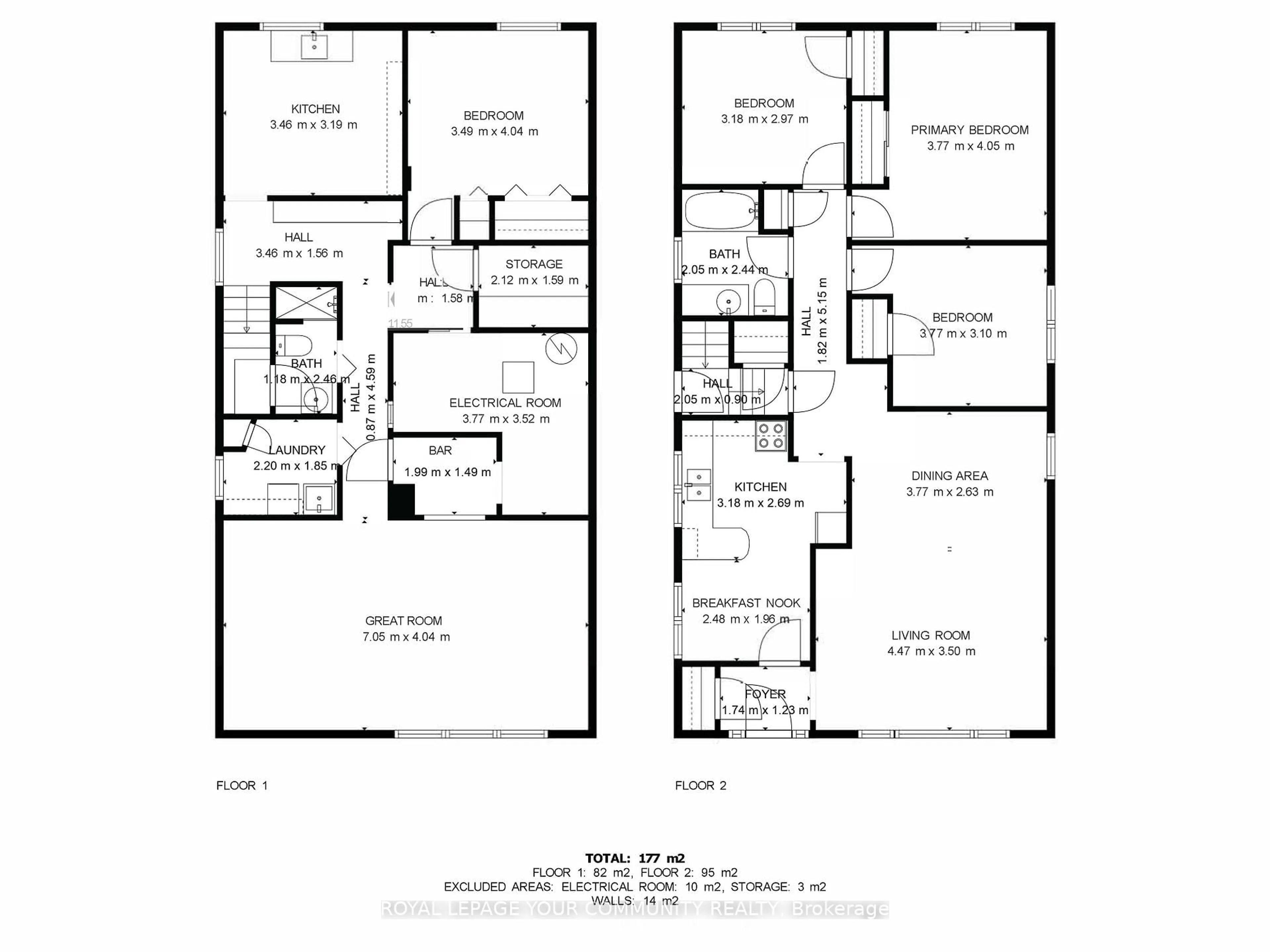 Floor plan for 77 Peace Dr, Toronto Ontario M1G 2V3
