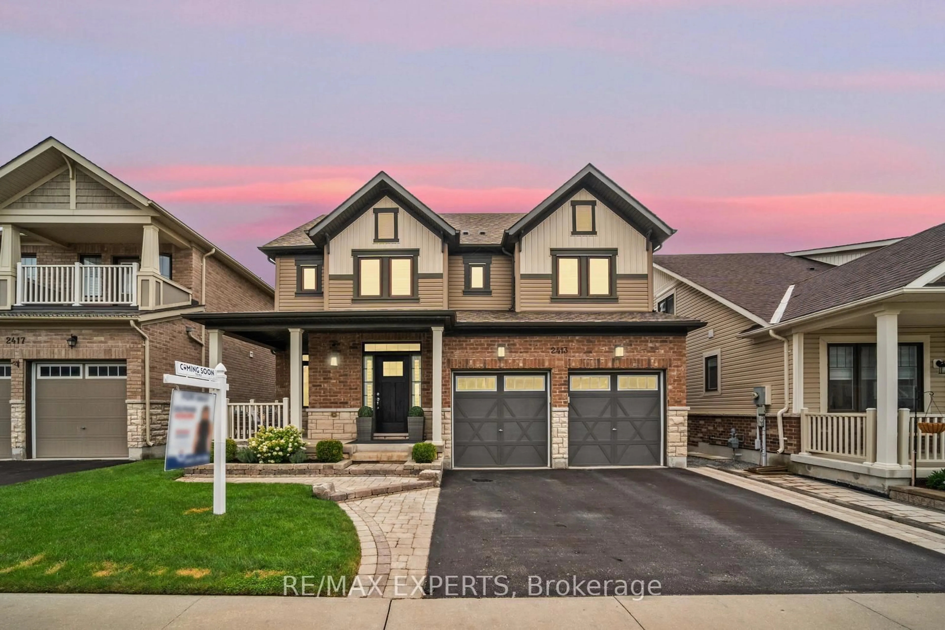 Home with brick exterior material, street for 2413 New Providence St, Oshawa Ontario L1L 0G2