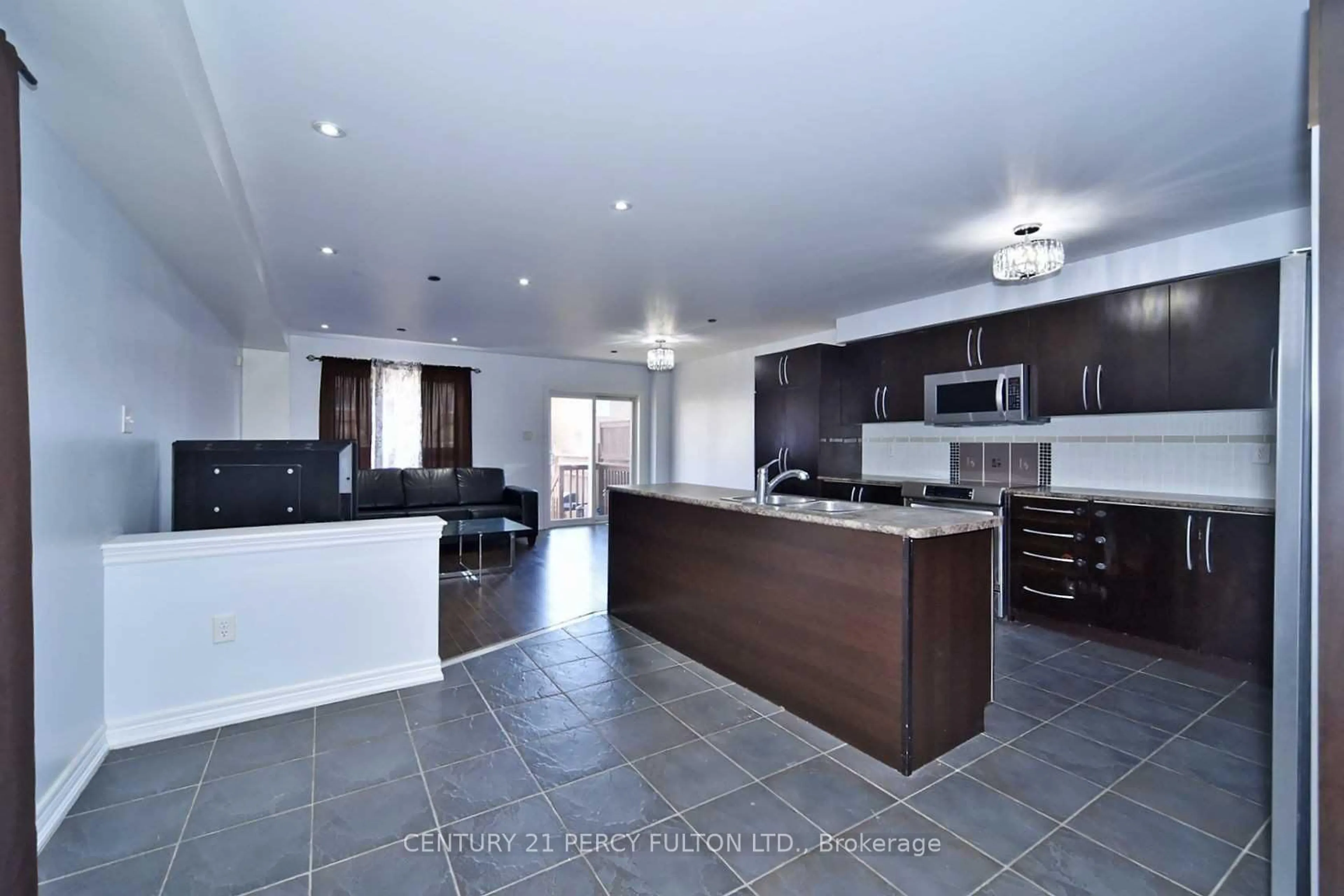 Open concept kitchen, ceramic/tile floor for 65 Aldonschool Crt, Ajax Ontario L1S 0C5
