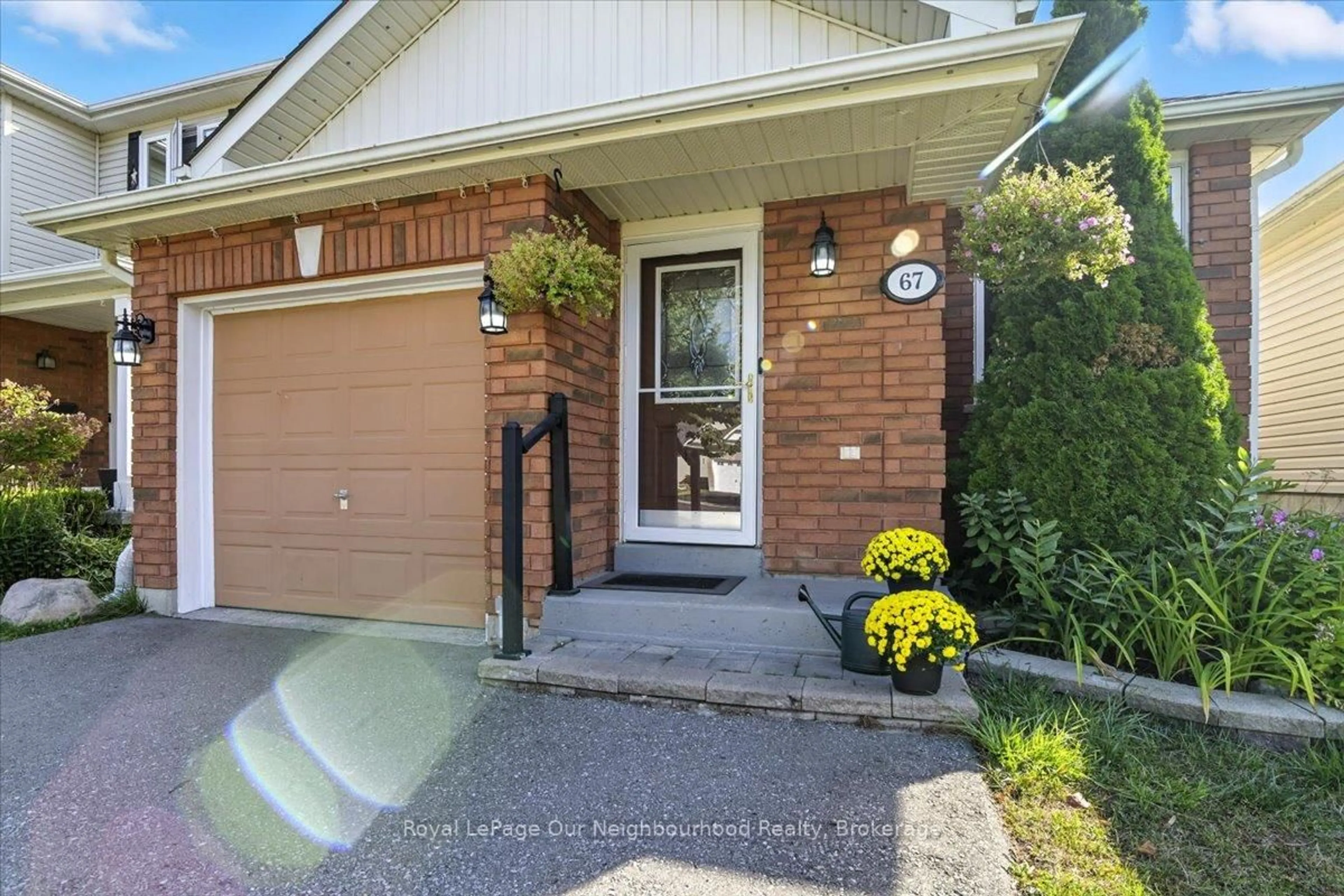 Home with brick exterior material, street for 67 Harmer Dr, Clarington Ontario L1B 1P7