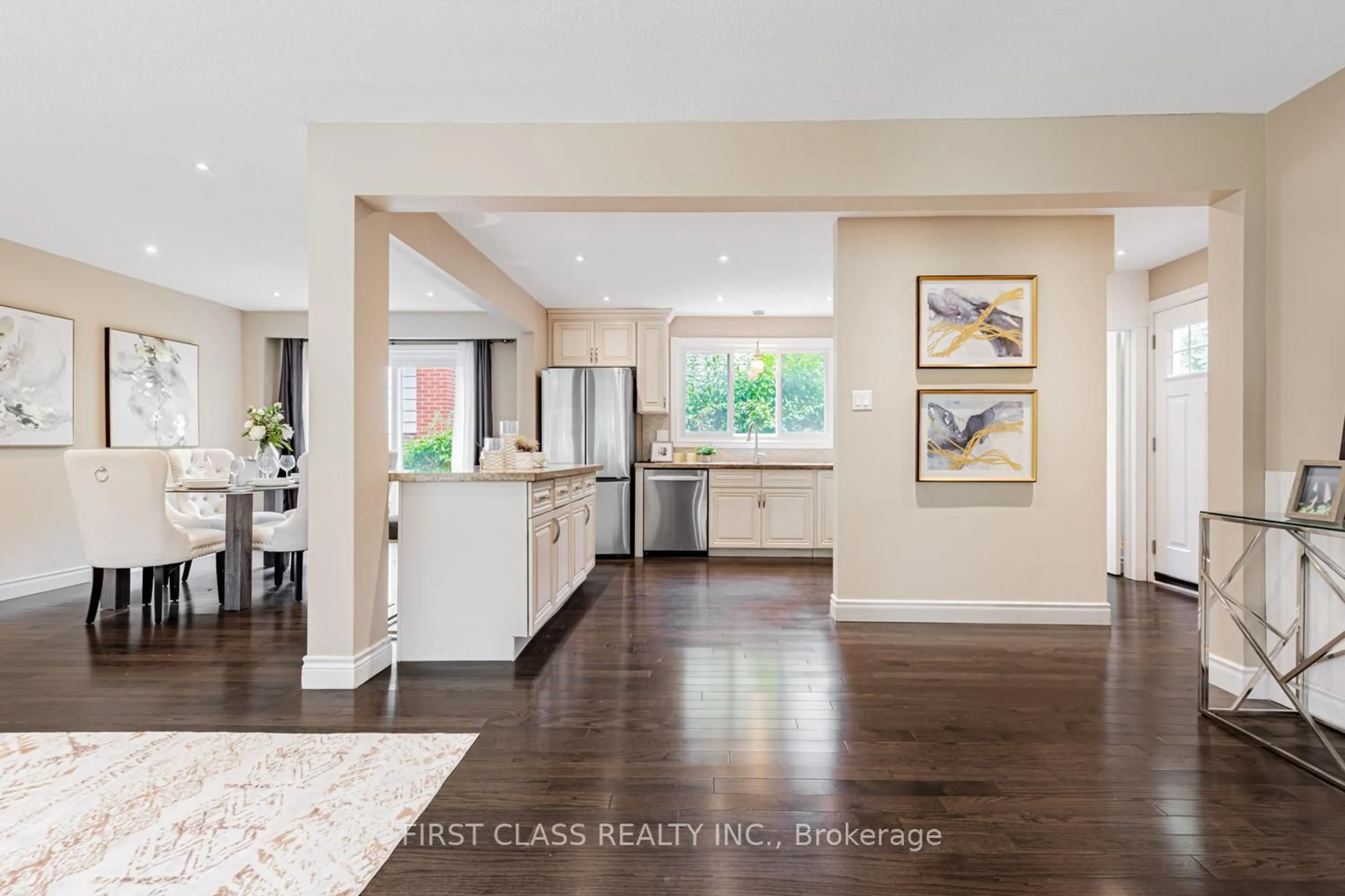 Open concept kitchen, ceramic/tile floor for 97 Bridlewood Blvd, Toronto Ontario M1T 1R2