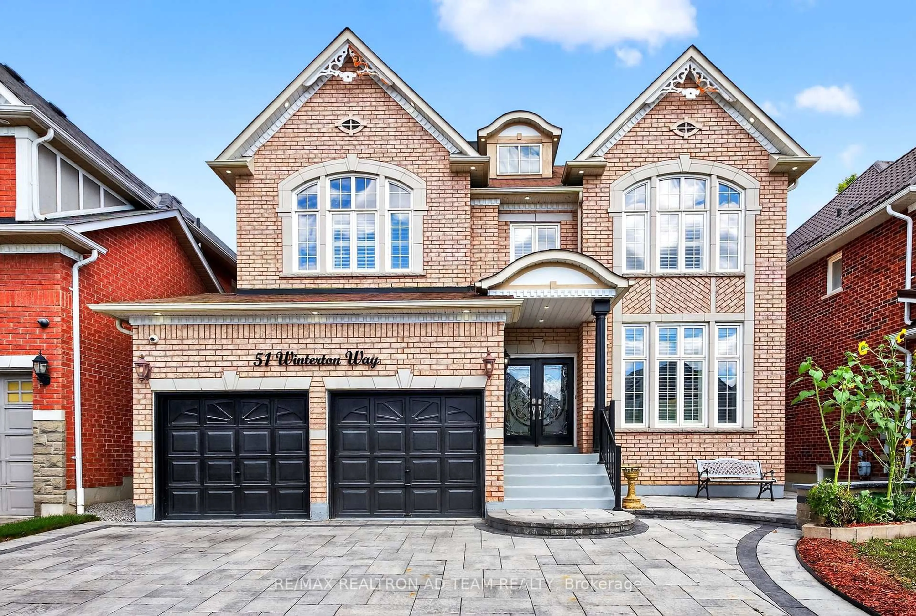 Home with brick exterior material, street for 51 Winterton Way, Ajax Ontario L1T 0L4