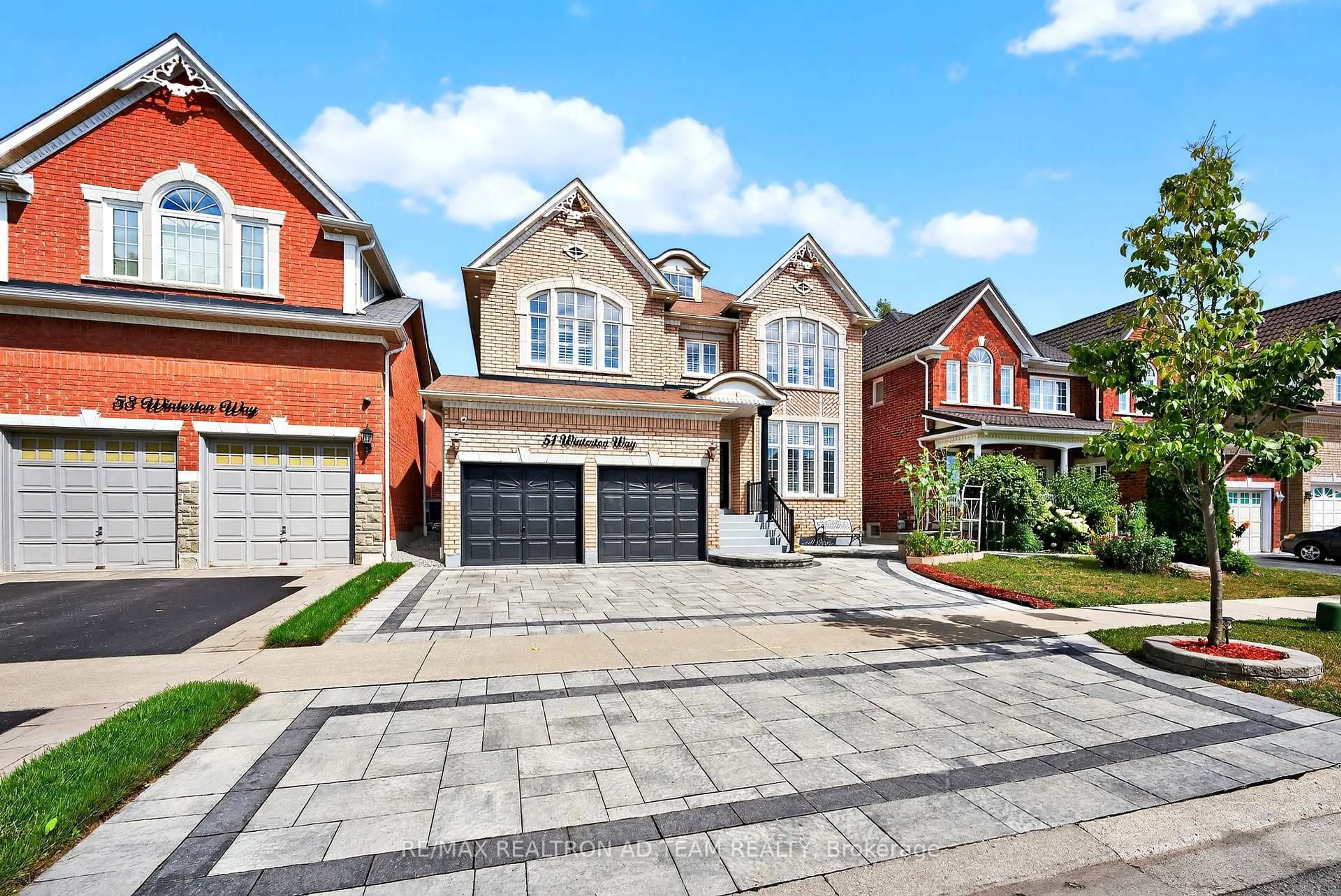 Home with brick exterior material, street for 51 Winterton Way, Ajax Ontario L1T 0L4