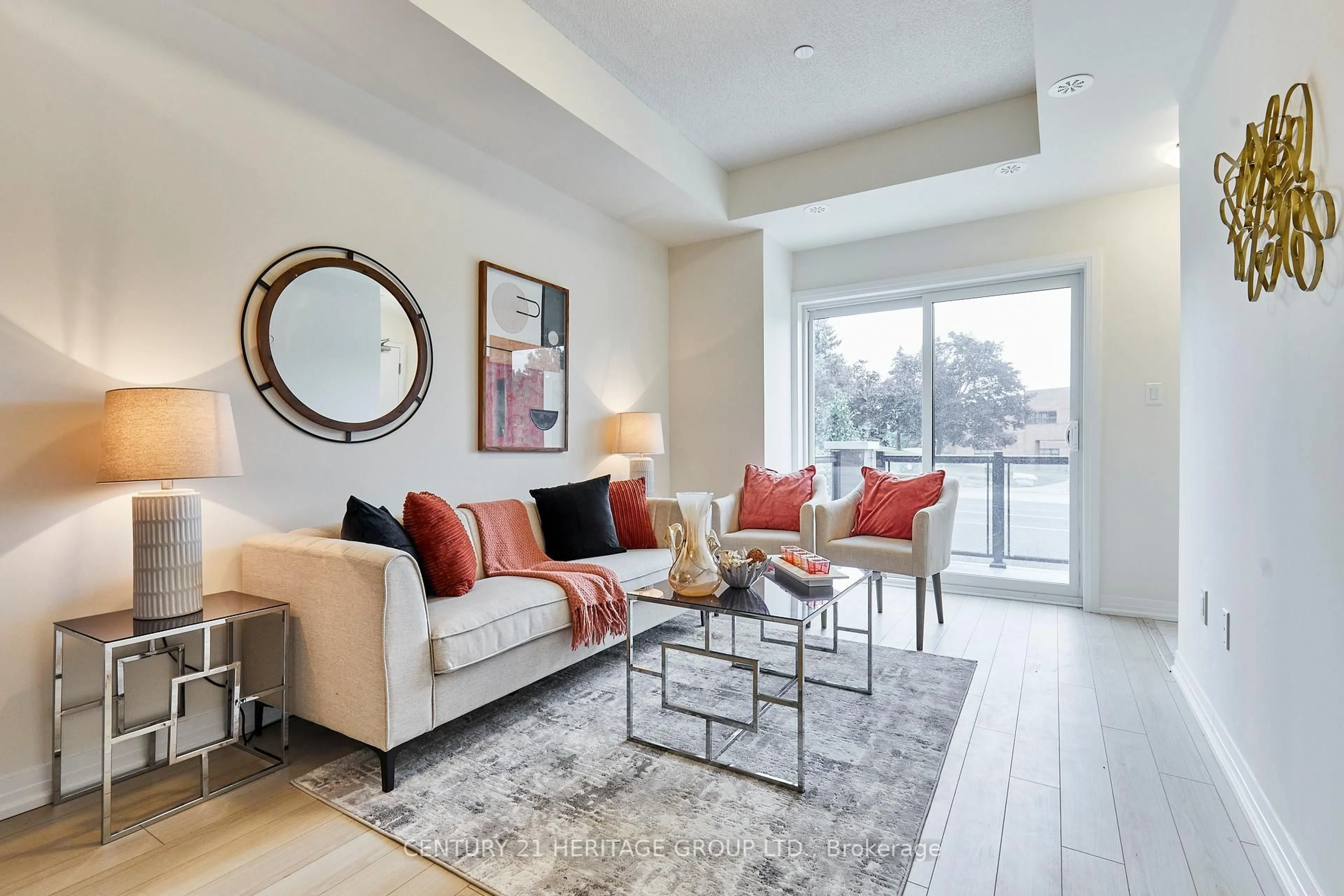 Living room with furniture, unknown for 145 Tapscott Rd #10, Toronto Ontario M1B 1E7